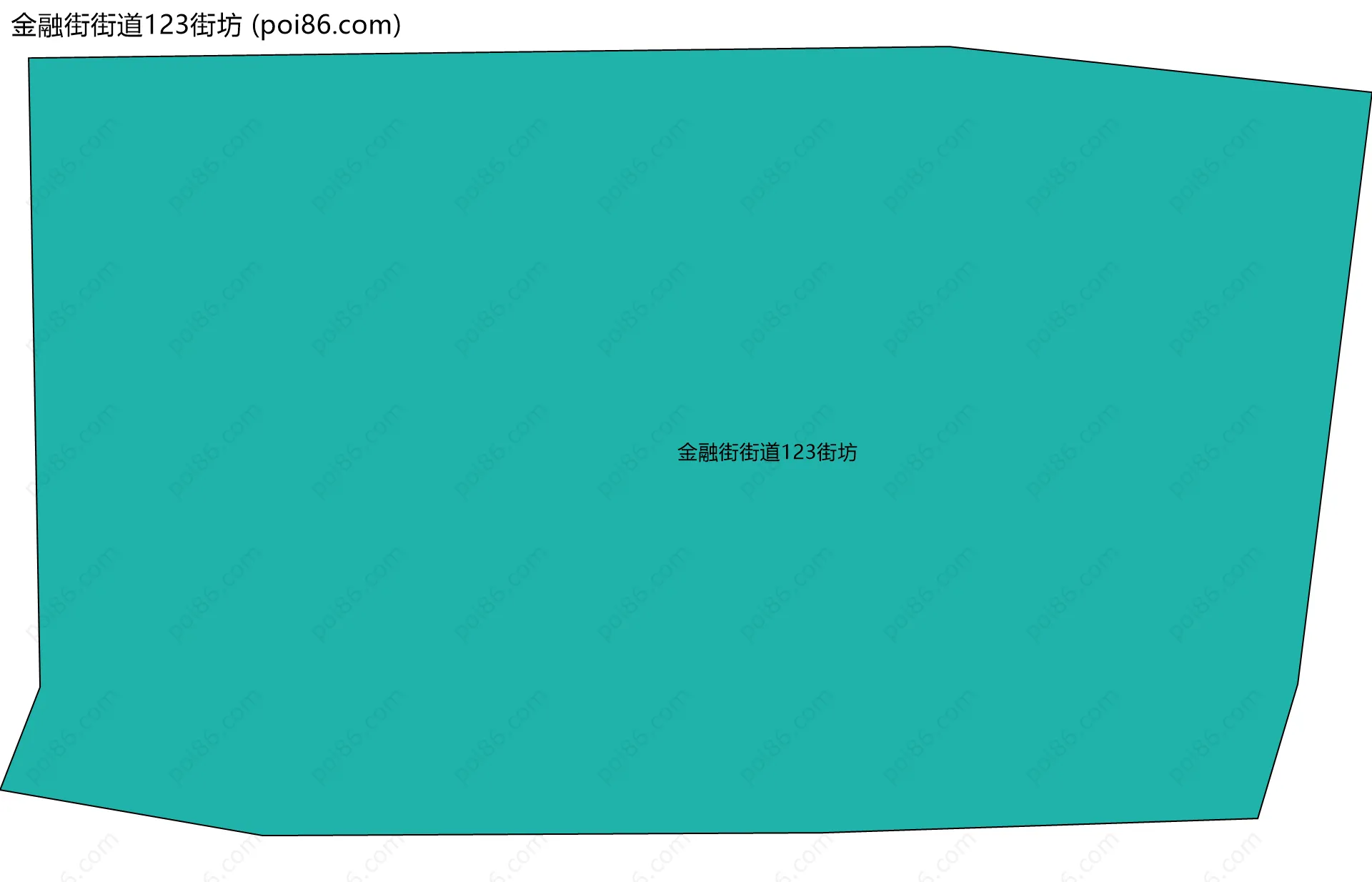 金融街街道123街坊边界地图