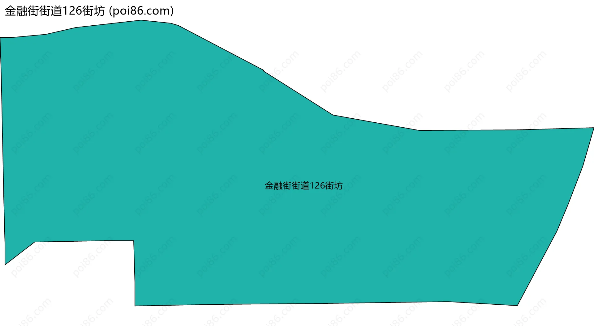 金融街街道126街坊边界地图