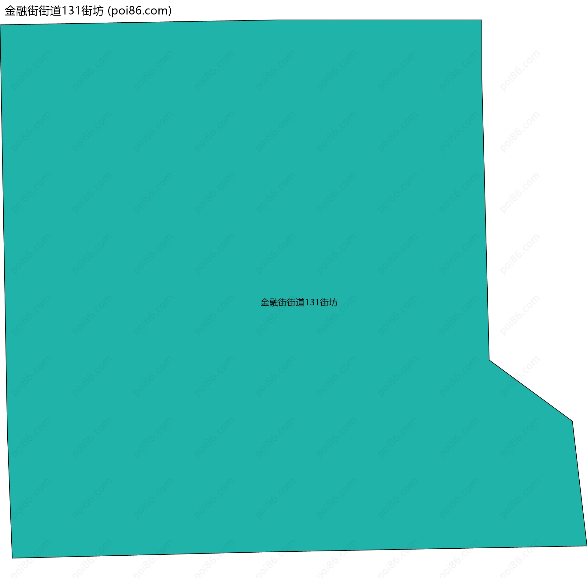 金融街街道131街坊边界地图