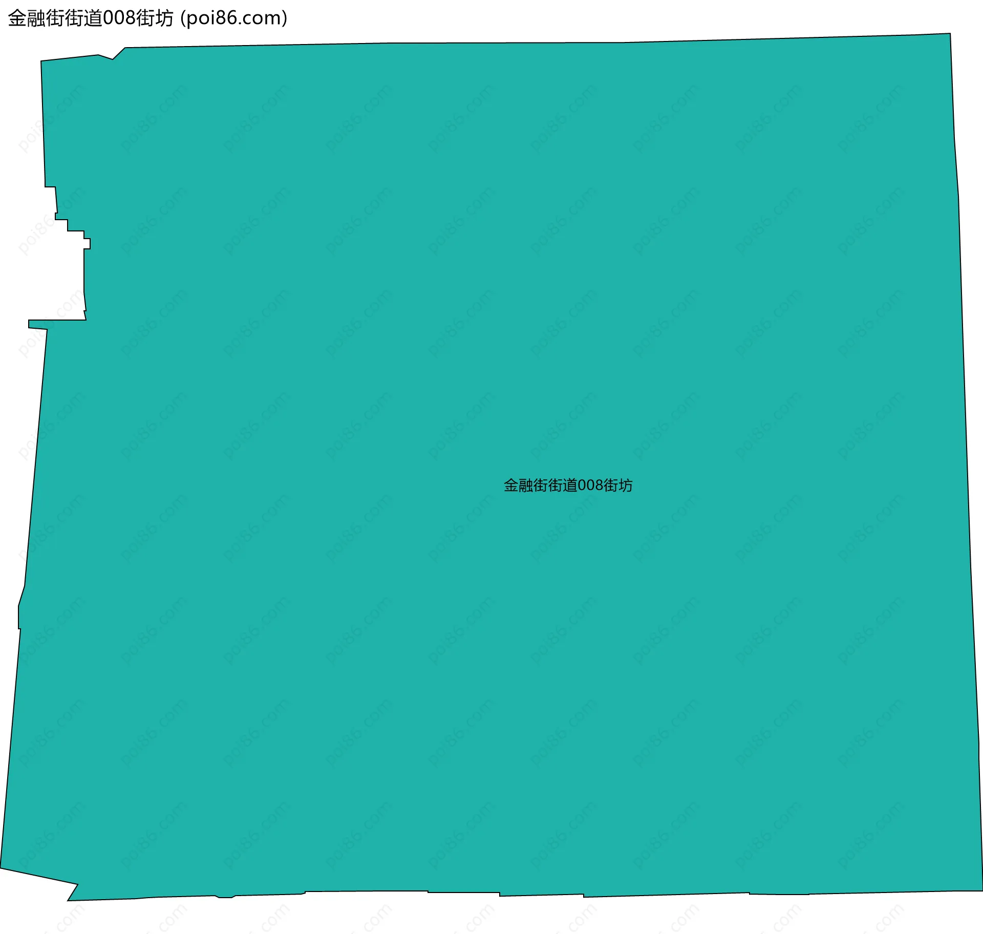 金融街街道008街坊边界地图