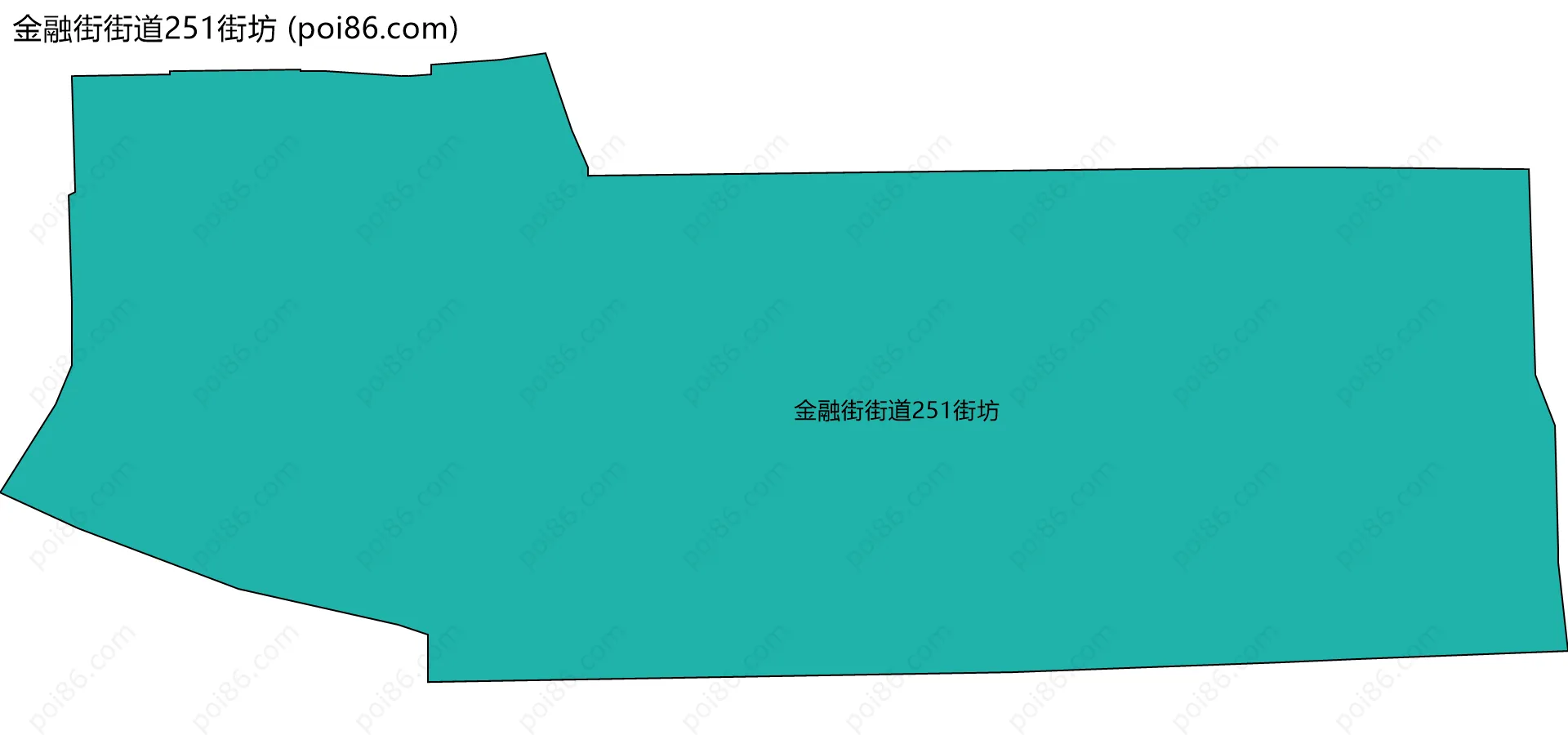 金融街街道251街坊边界地图