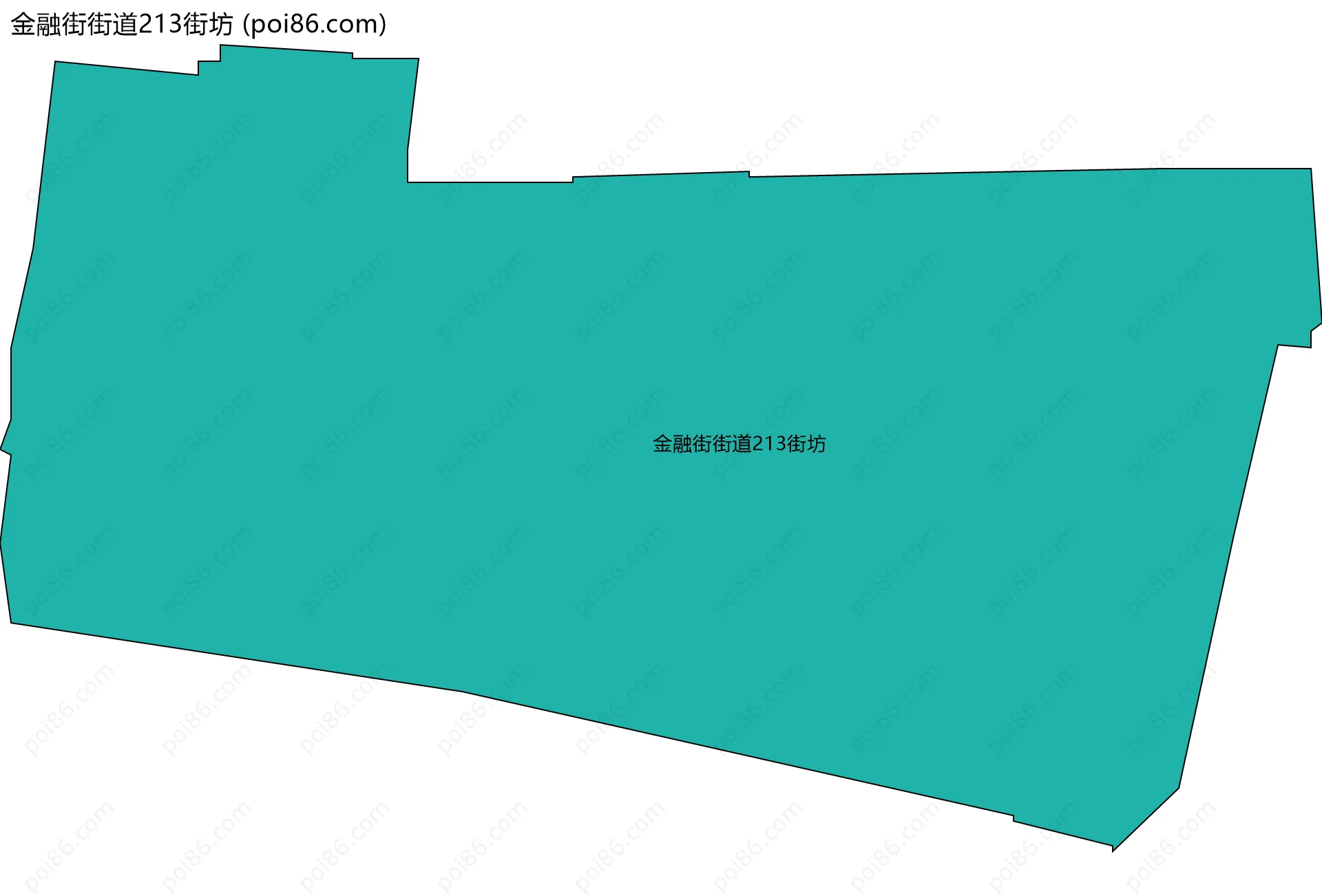 金融街街道213街坊边界地图