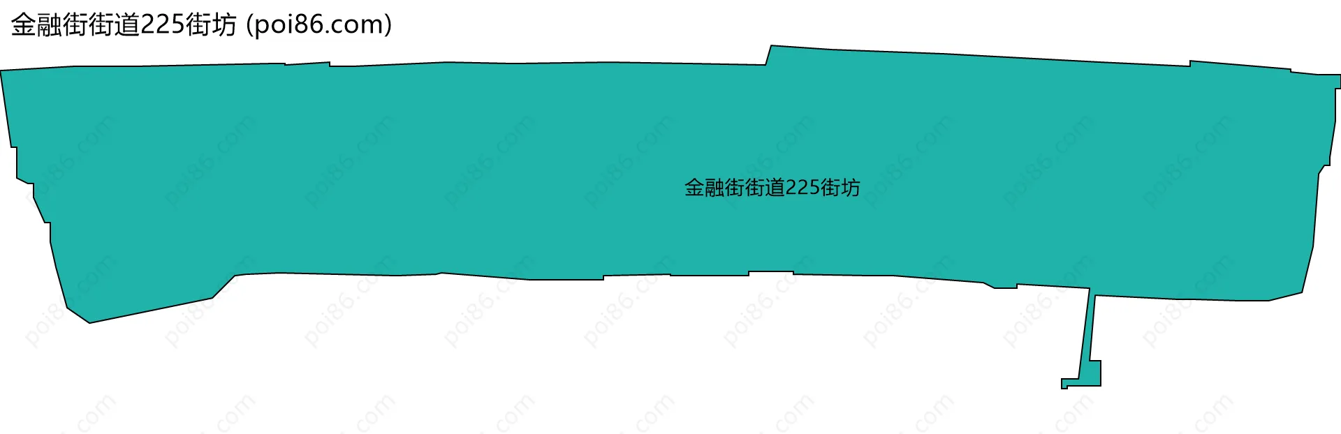 金融街街道225街坊边界地图