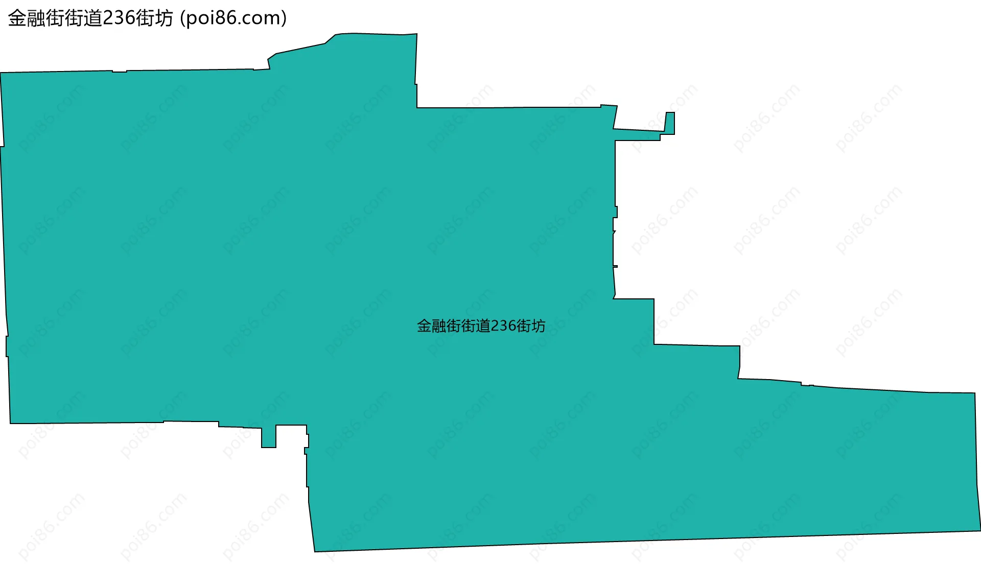 金融街街道236街坊边界地图
