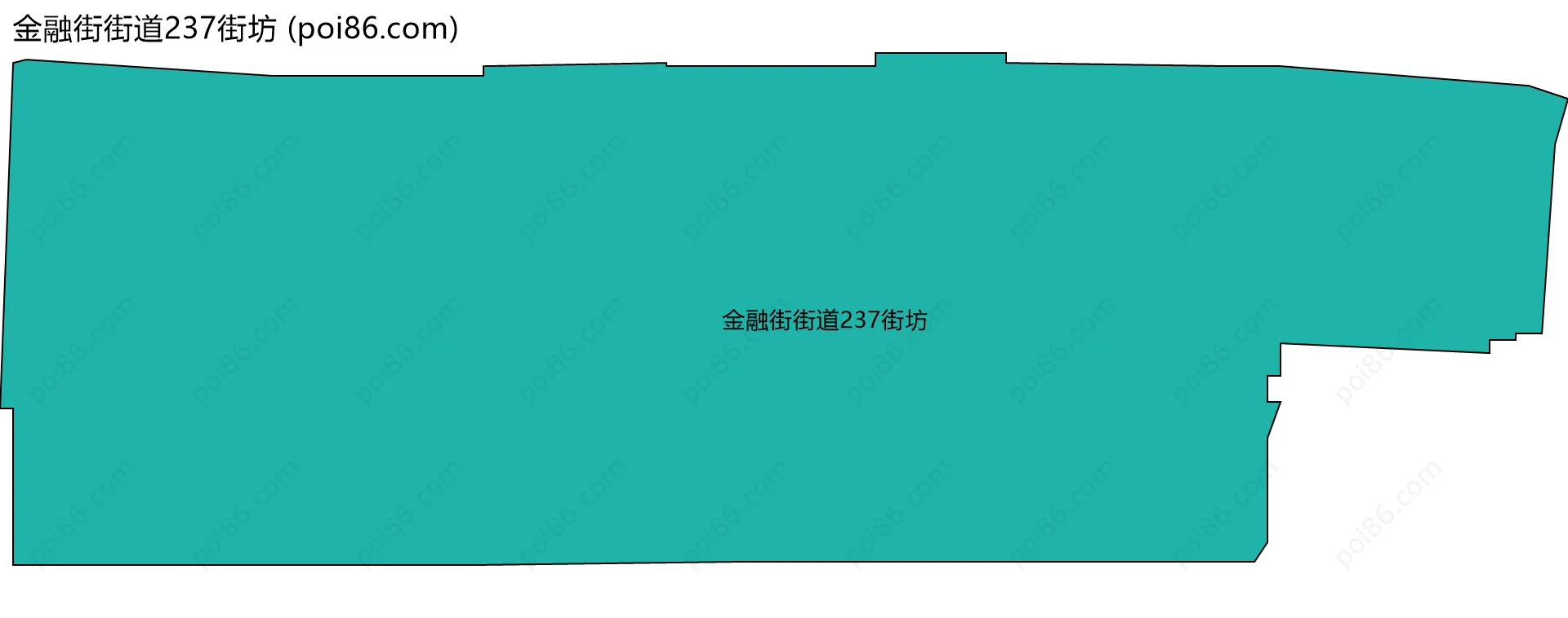 金融街街道237街坊边界地图