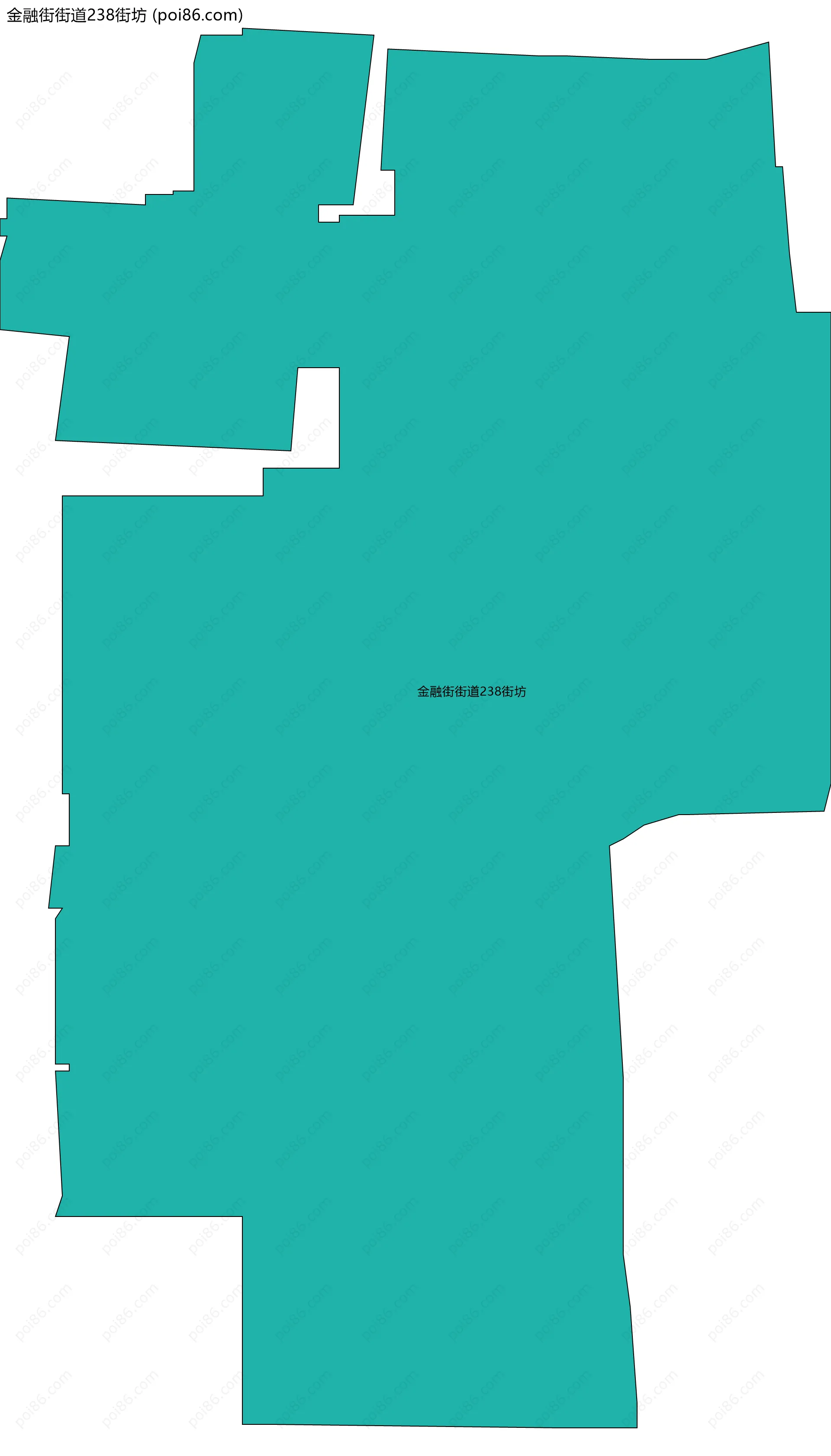 金融街街道238街坊边界地图