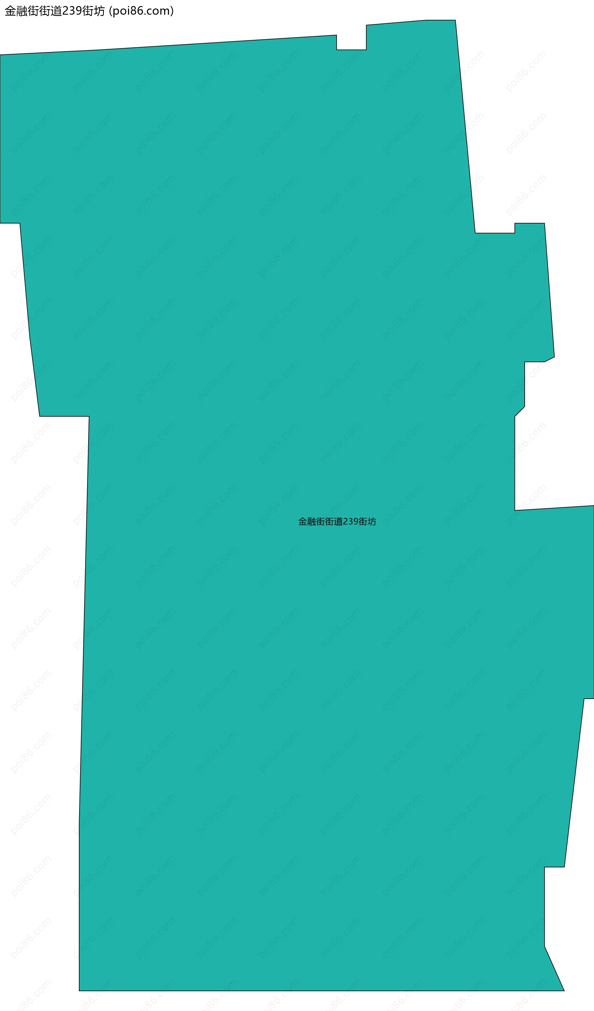 金融街街道239街坊边界地图