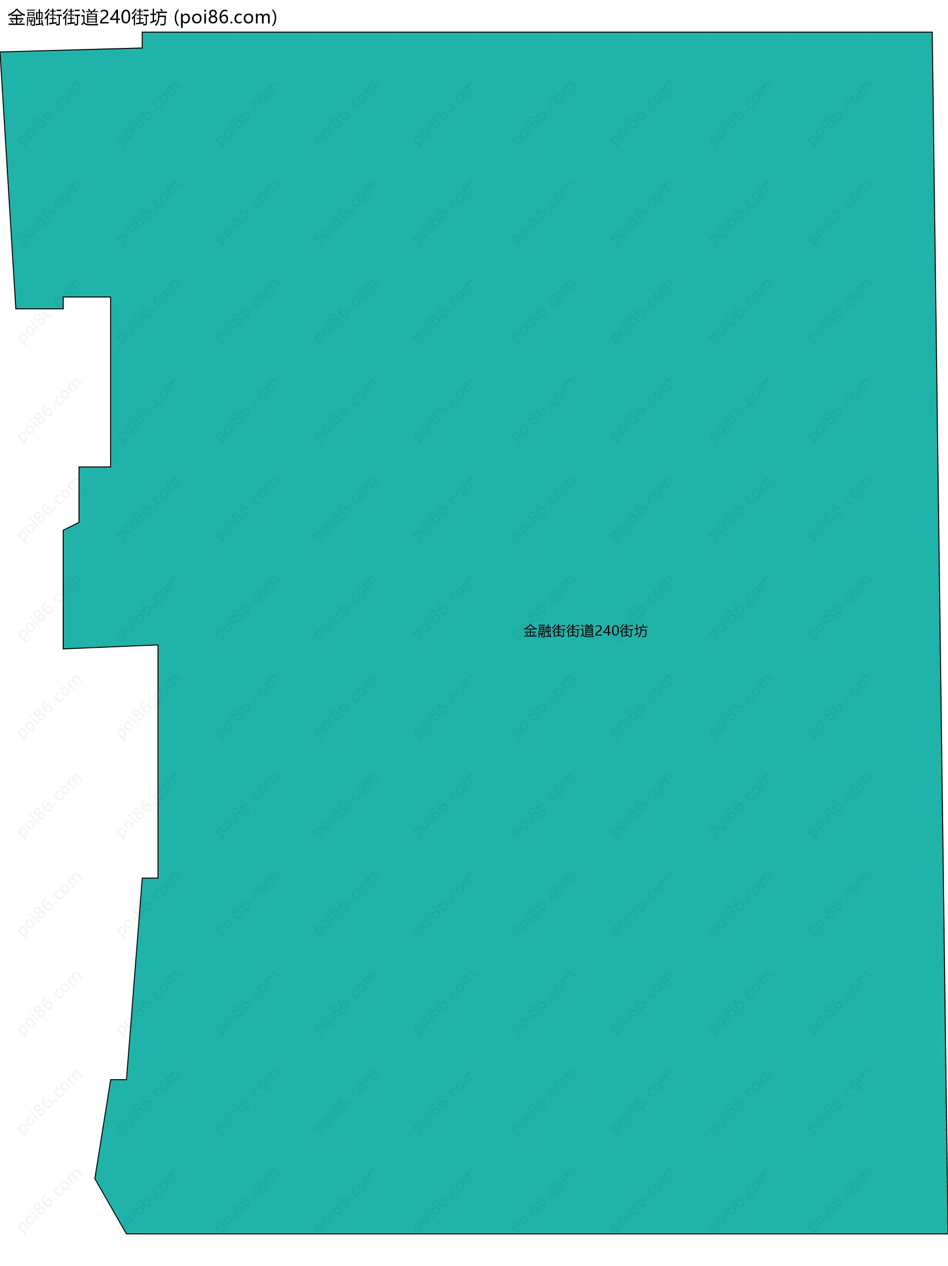 金融街街道240街坊边界地图