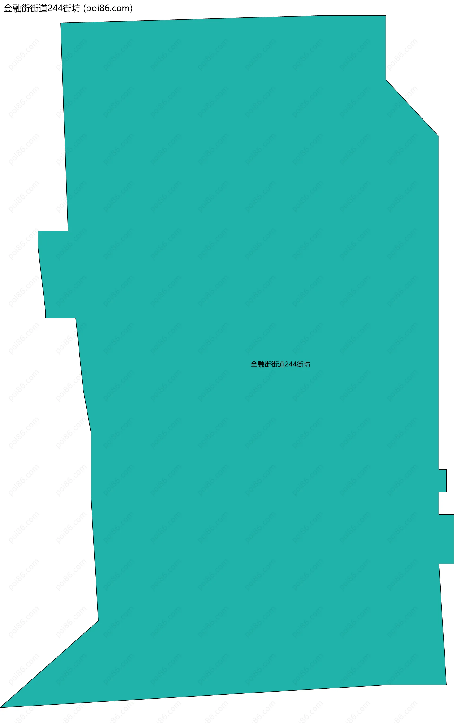 金融街街道244街坊边界地图