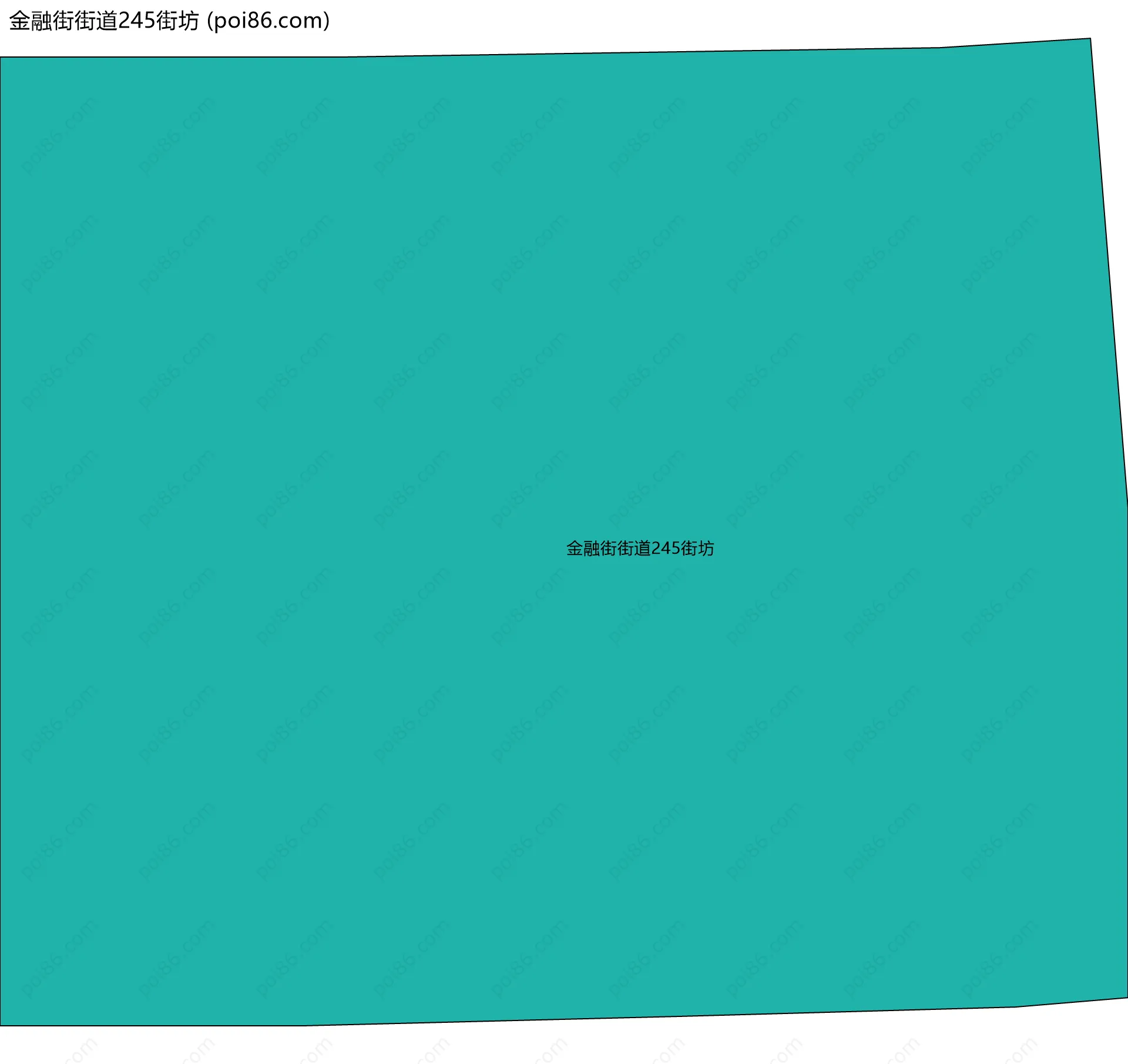 金融街街道245街坊边界地图