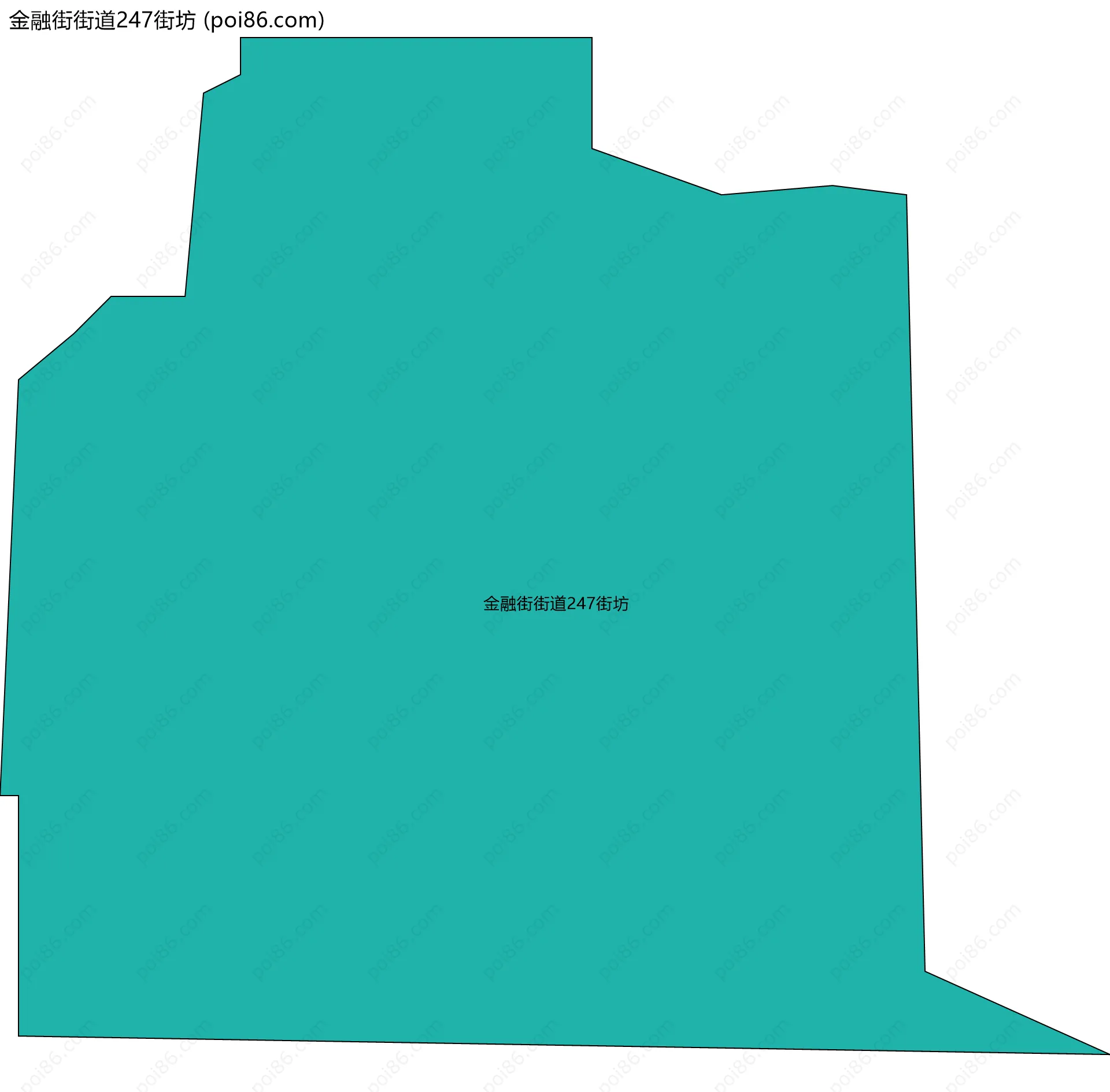 金融街街道247街坊边界地图