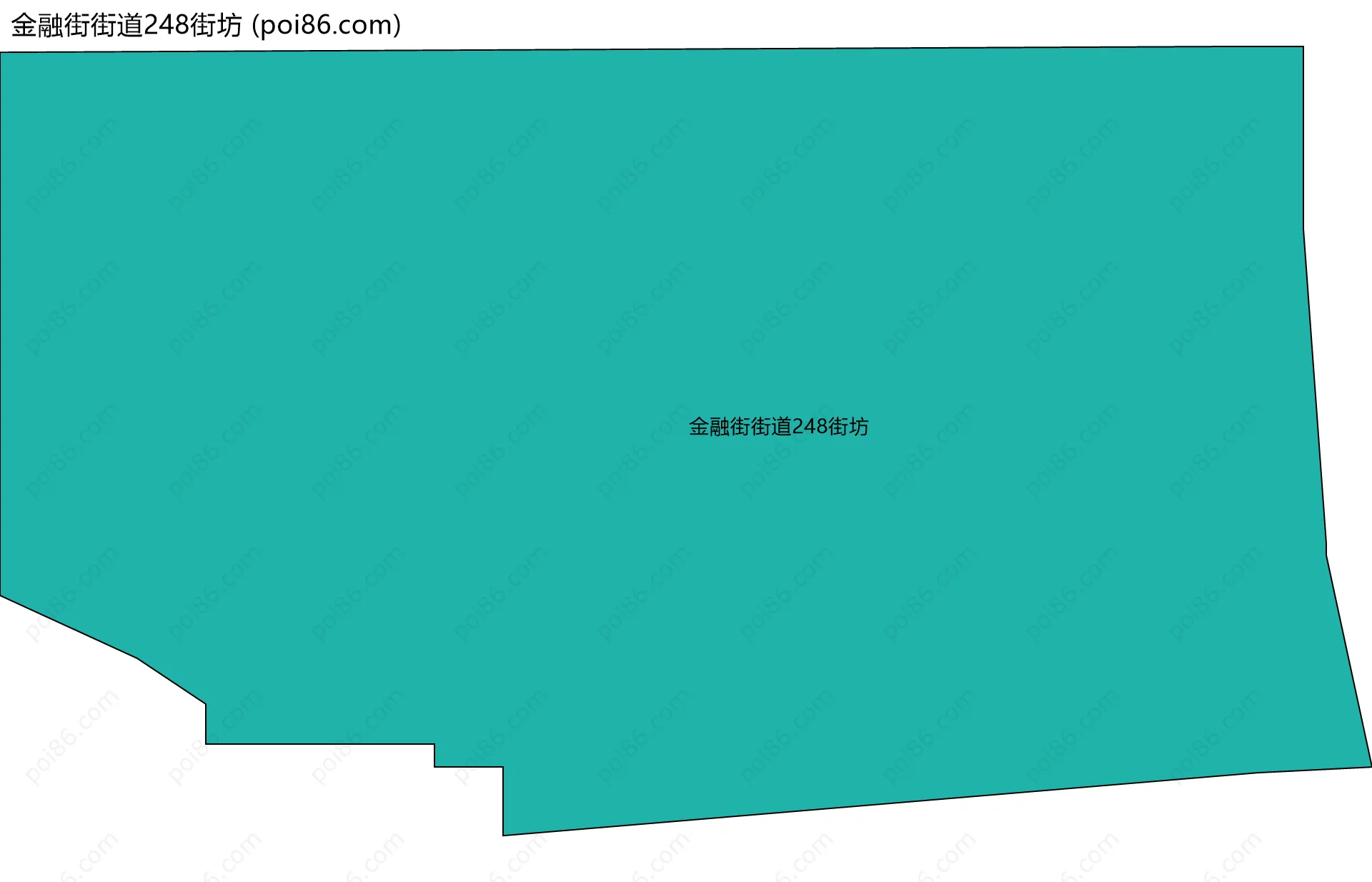 金融街街道248街坊边界地图