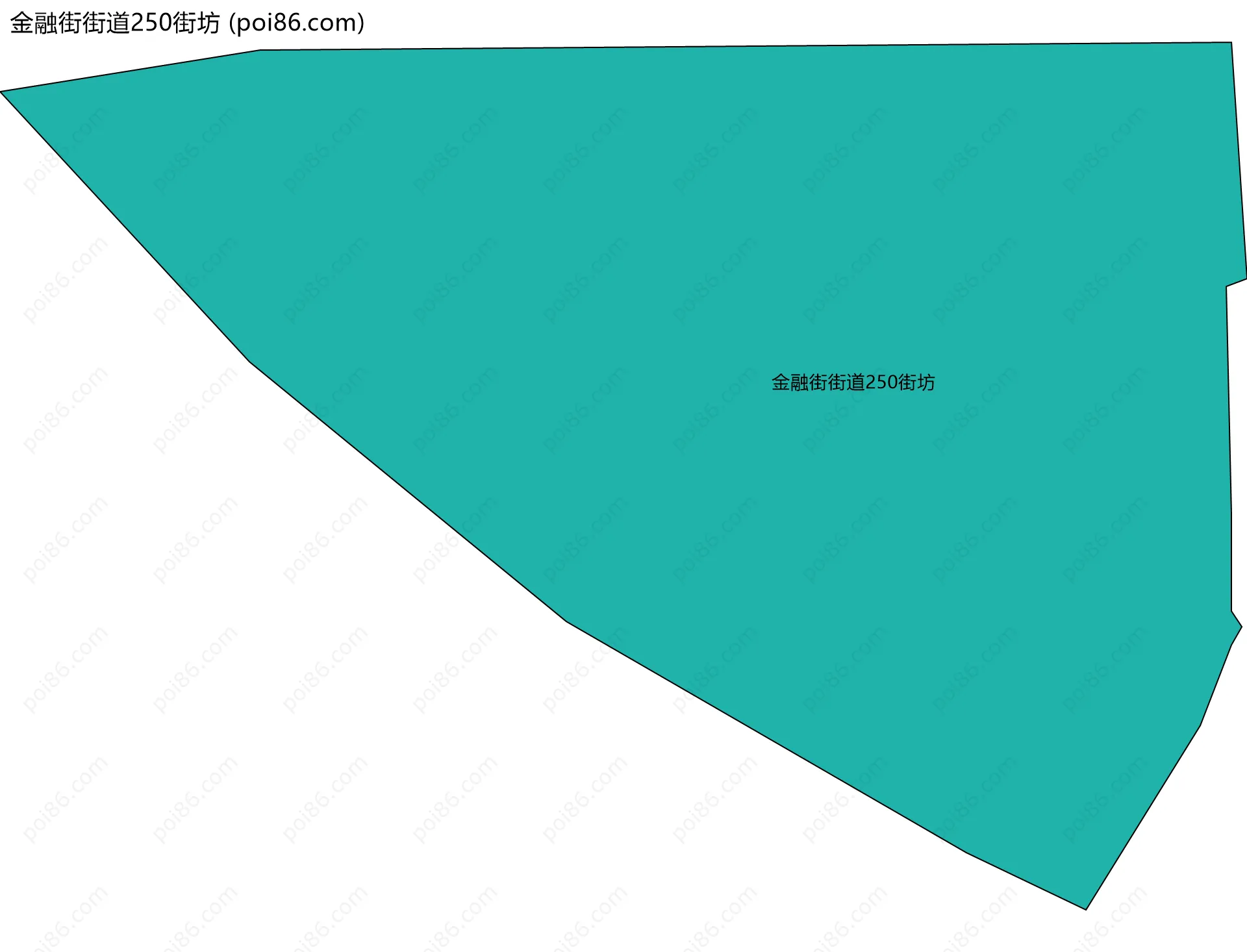 金融街街道250街坊边界地图