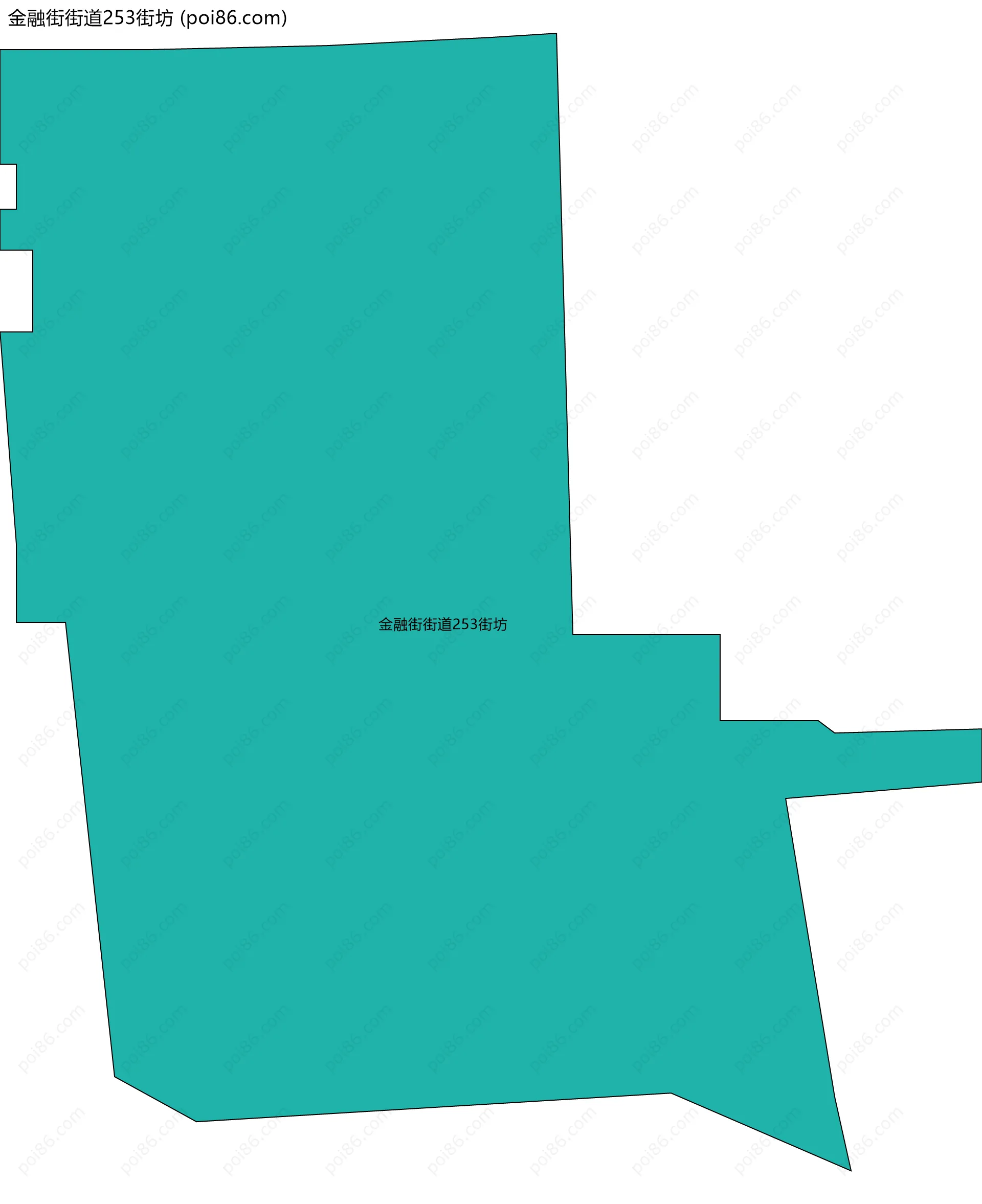 金融街街道253街坊边界地图