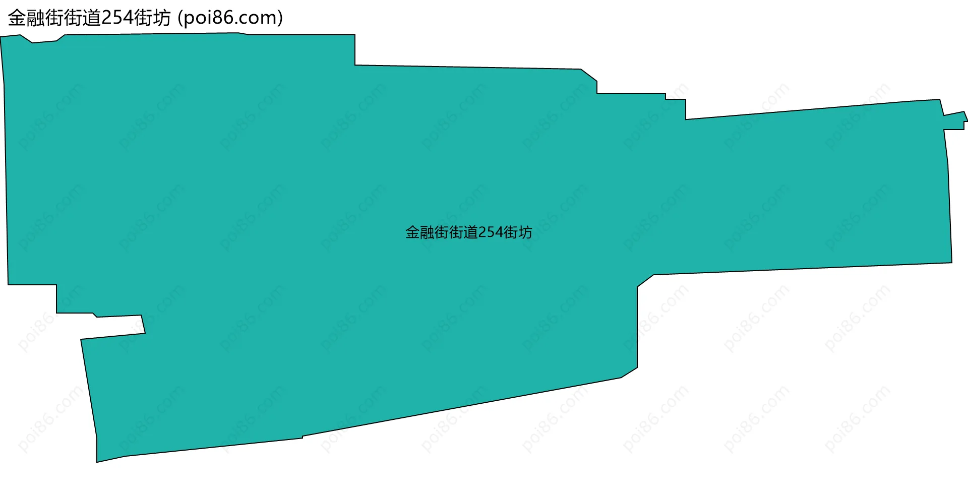 金融街街道254街坊边界地图