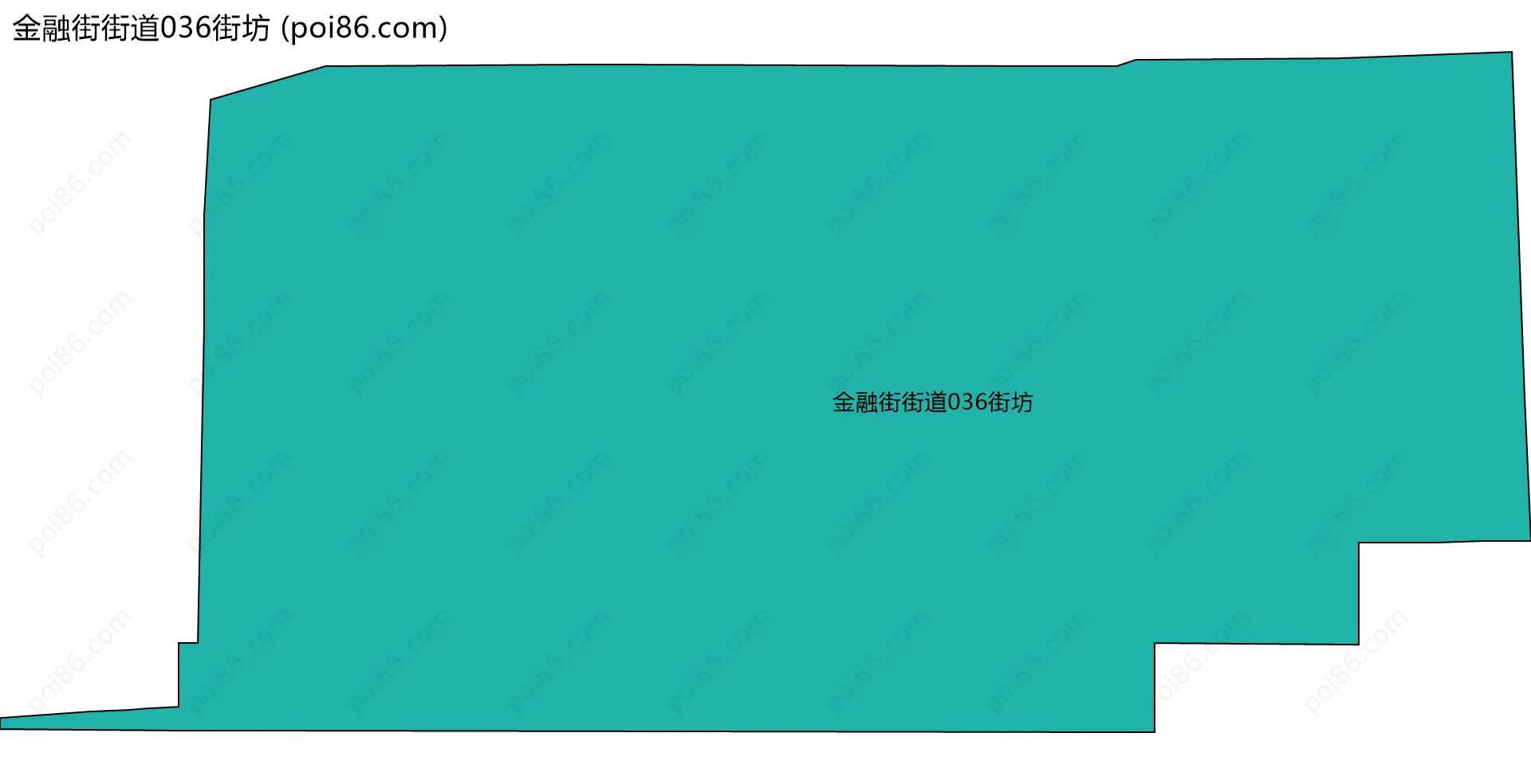 金融街街道036街坊边界地图