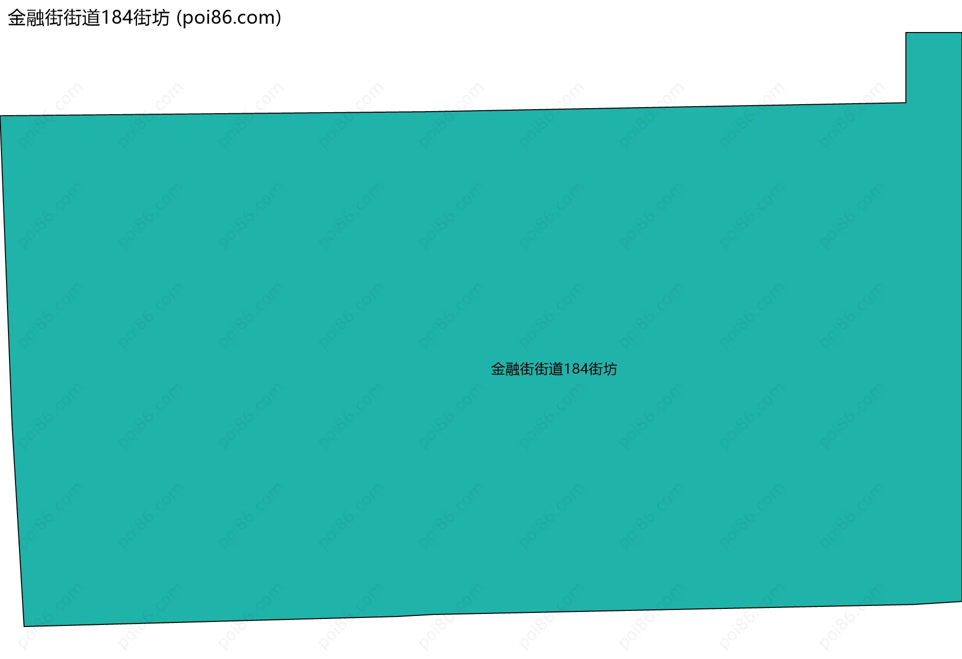 金融街街道184街坊边界地图