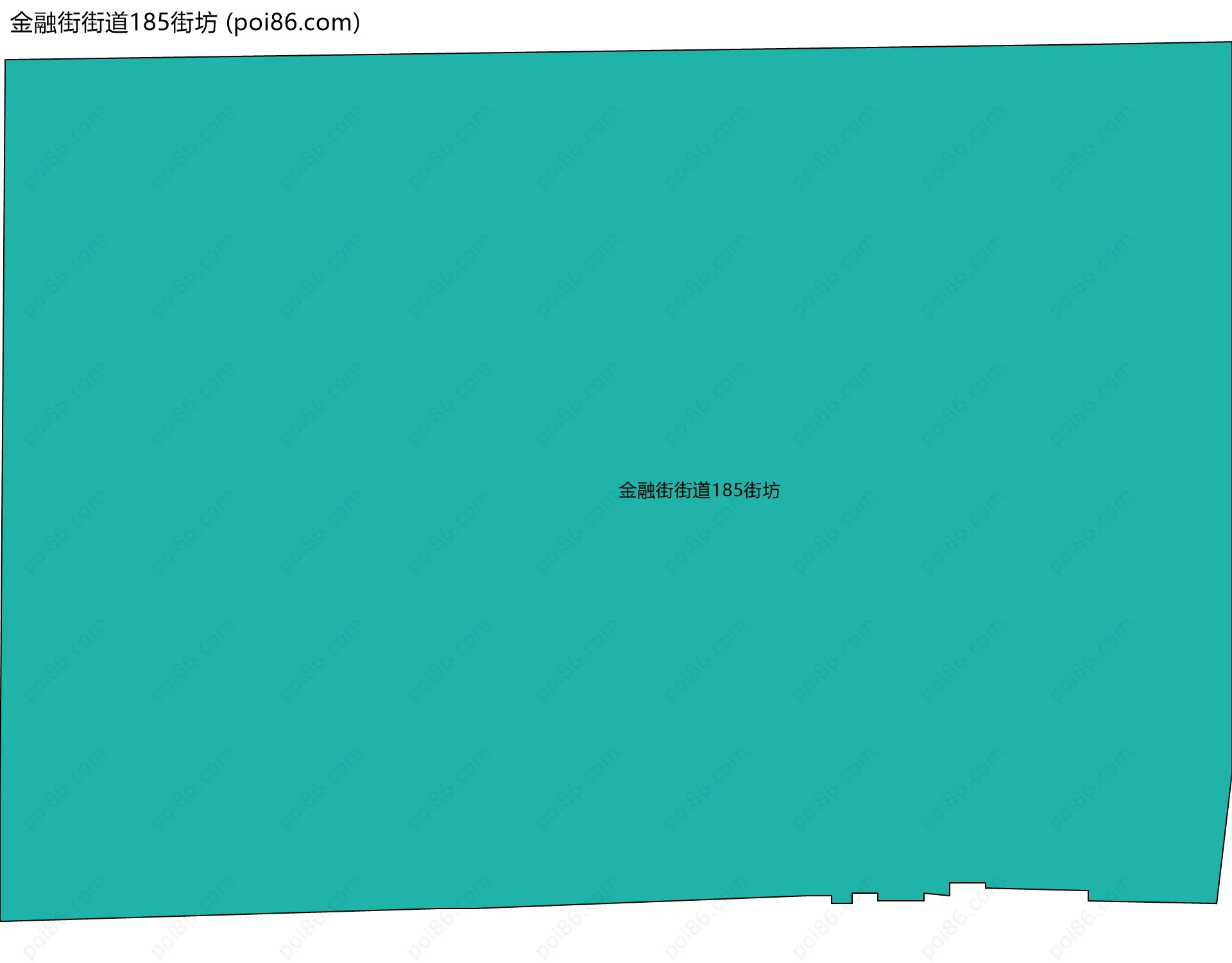 金融街街道185街坊边界地图