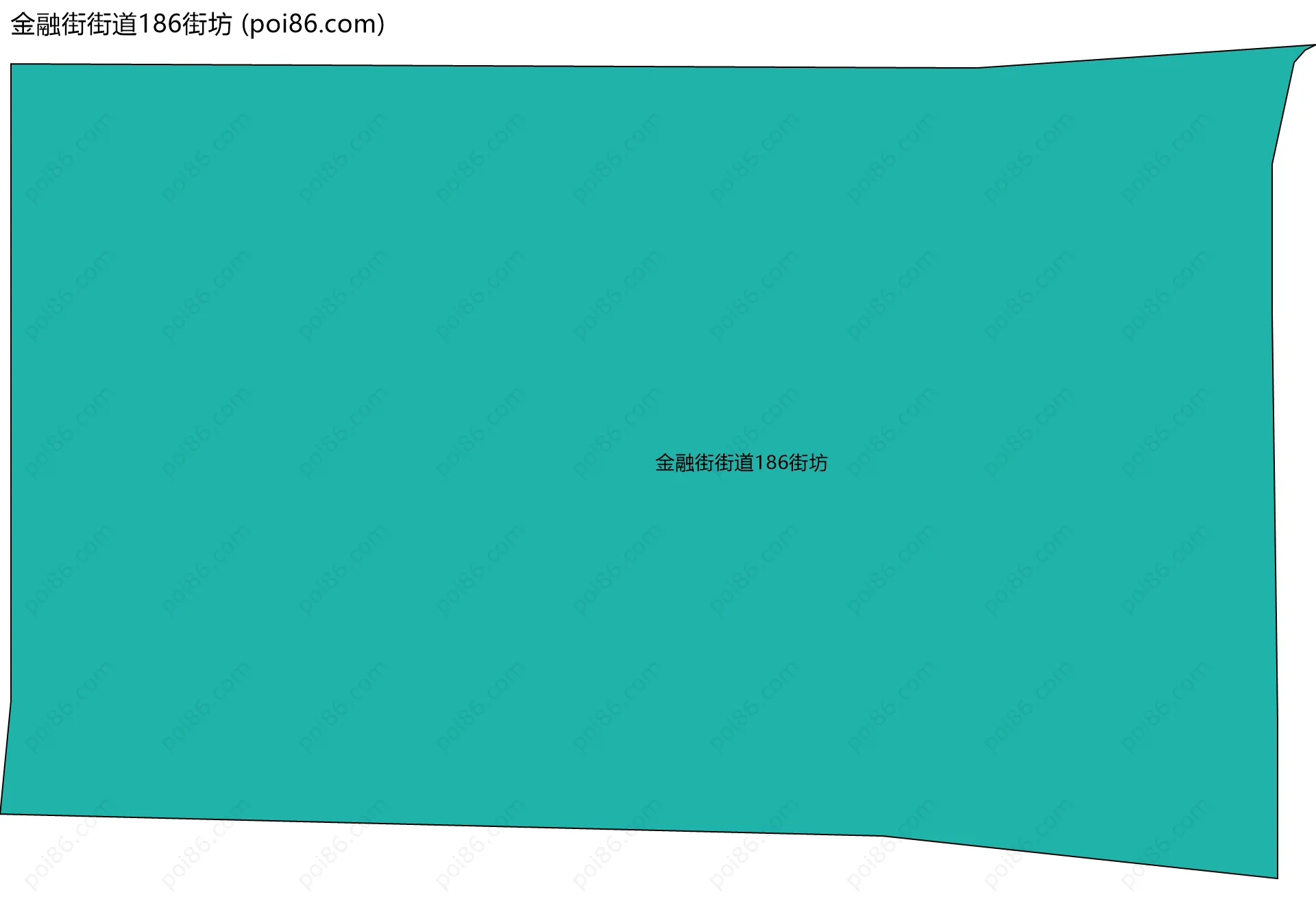 金融街街道186街坊边界地图