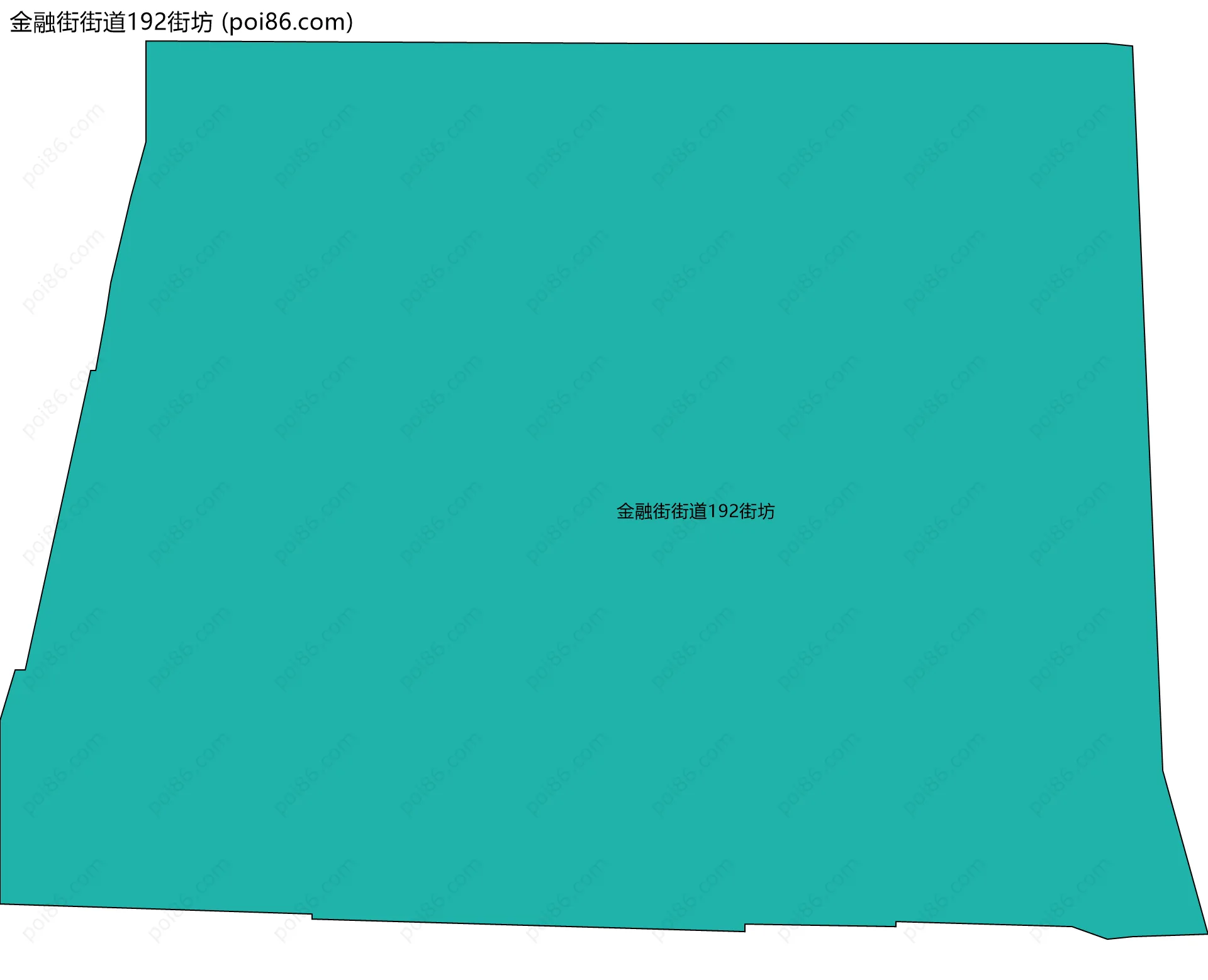 金融街街道192街坊边界地图