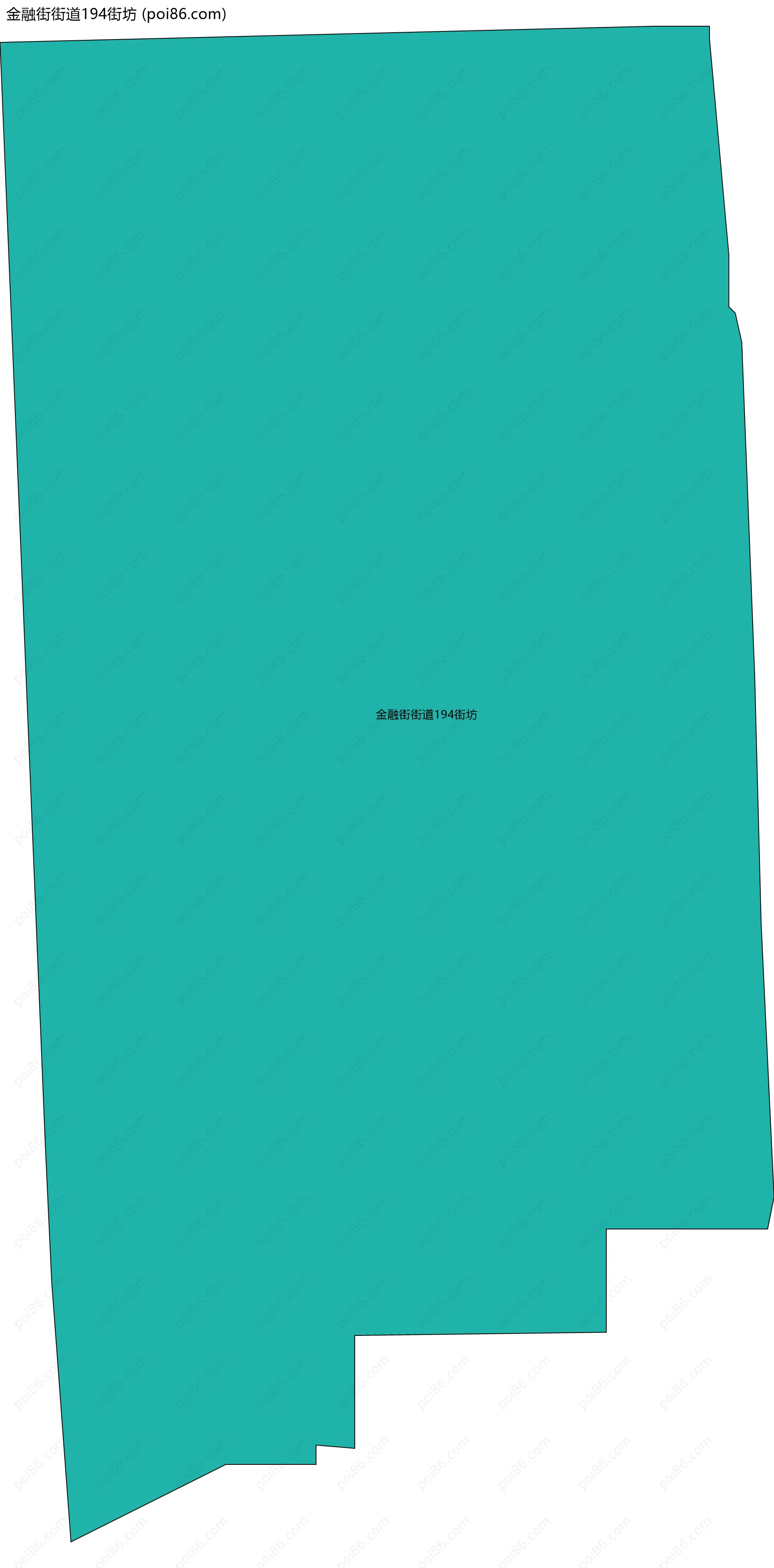 金融街街道194街坊边界地图