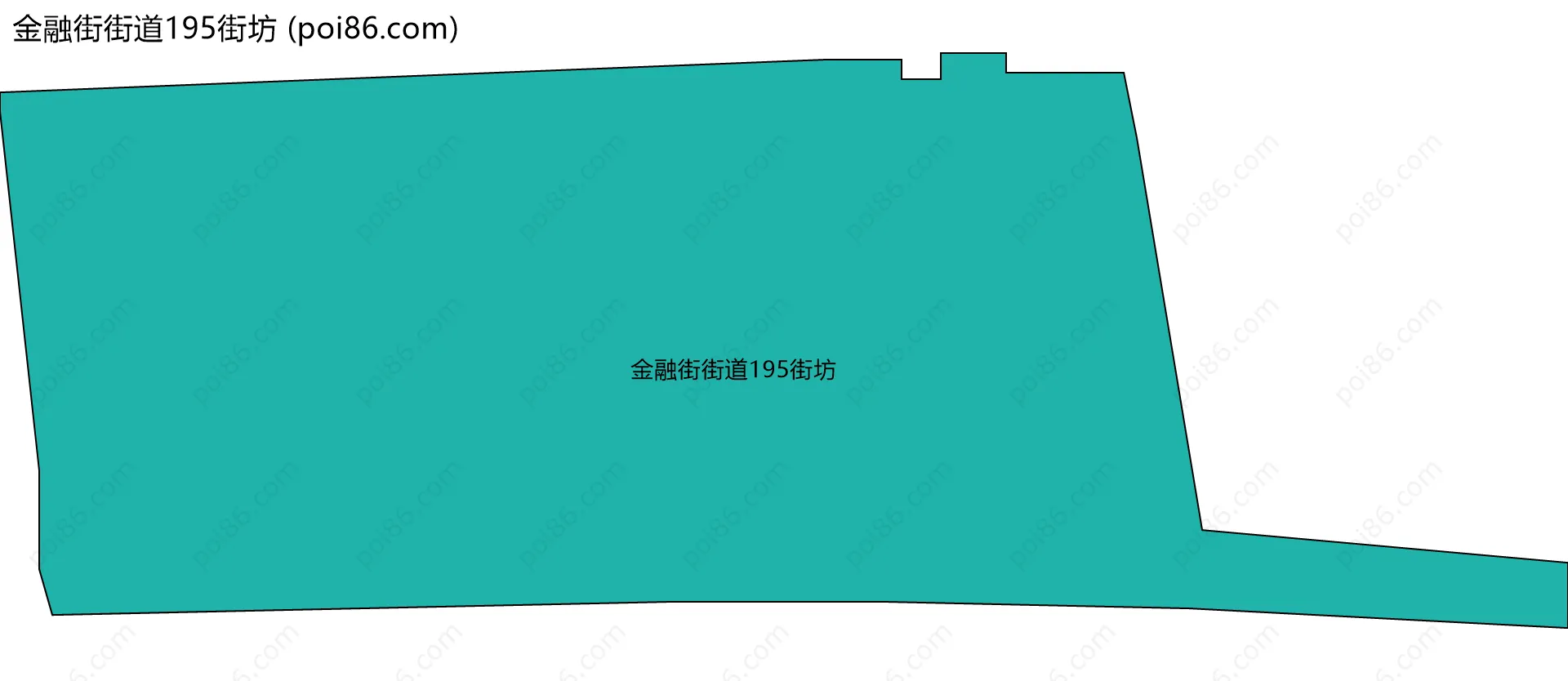 金融街街道195街坊边界地图
