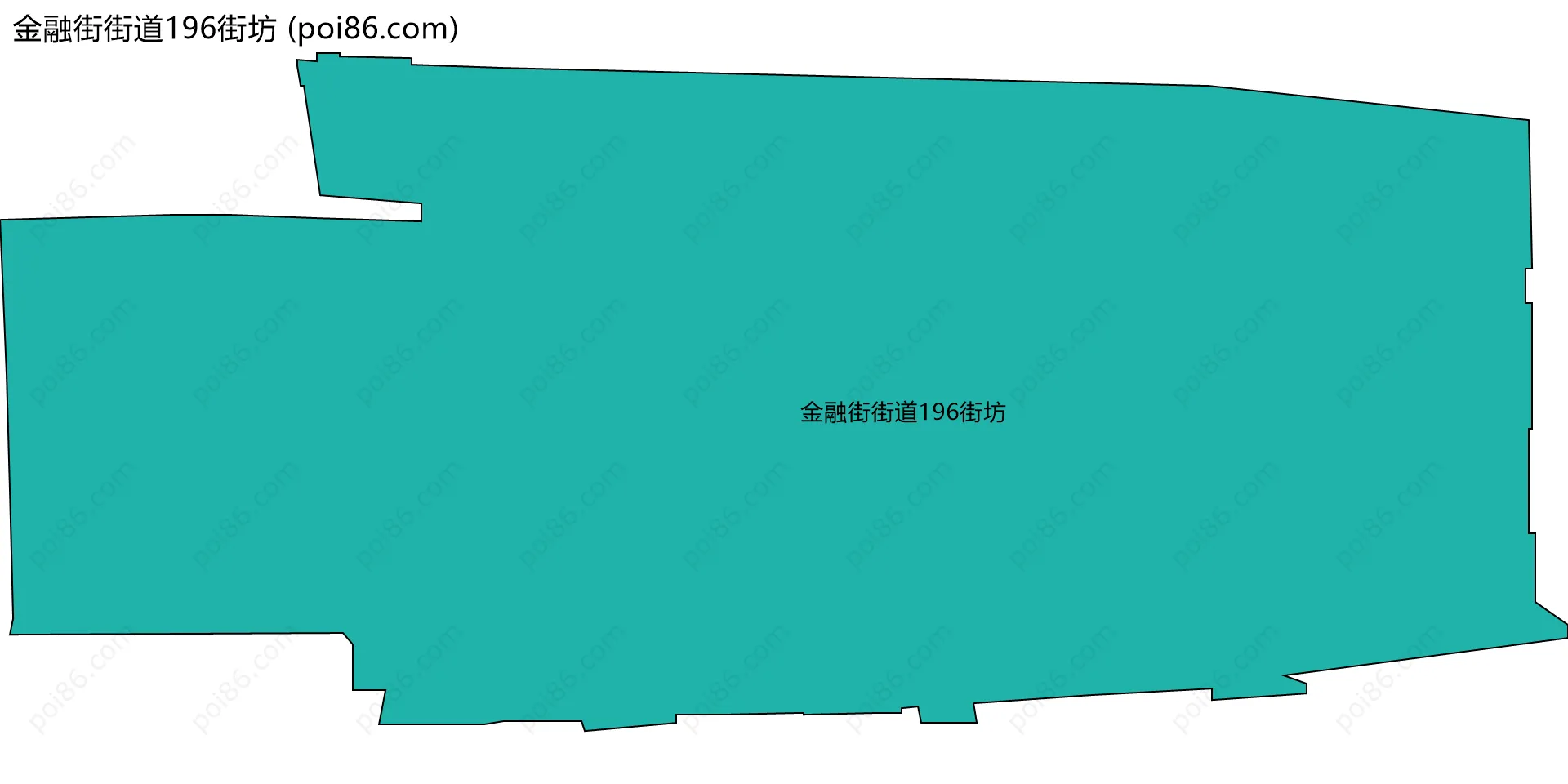 金融街街道196街坊边界地图