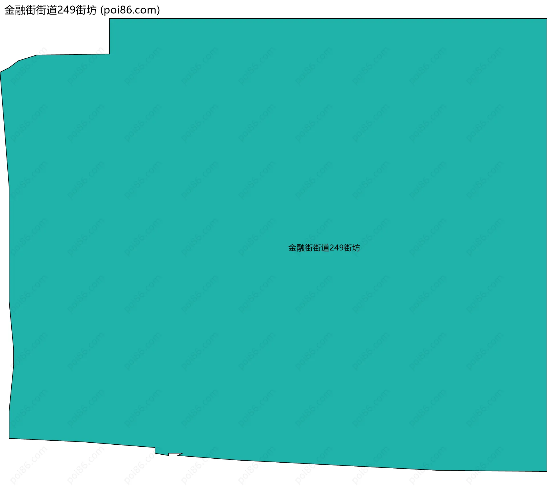 金融街街道249街坊边界地图