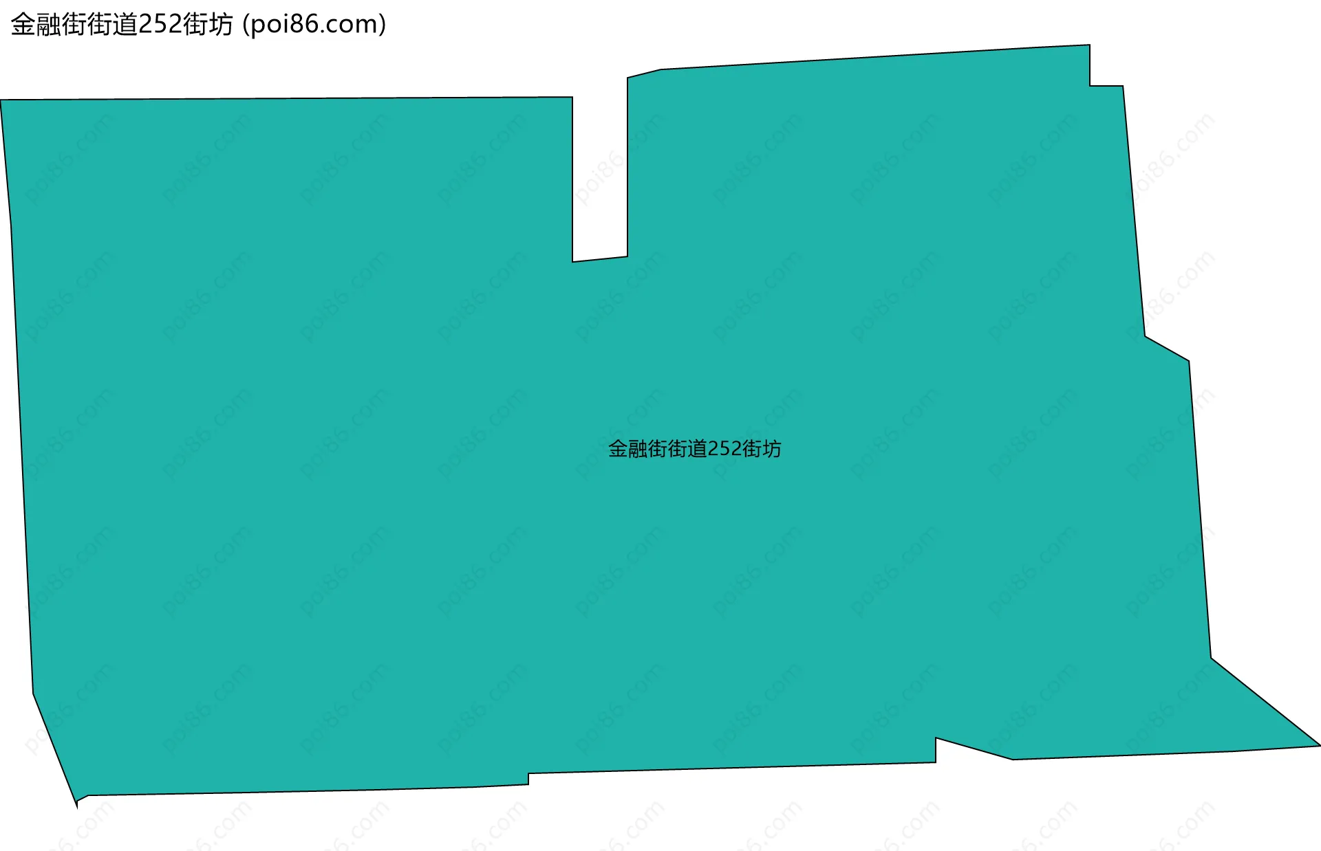 金融街街道252街坊边界地图