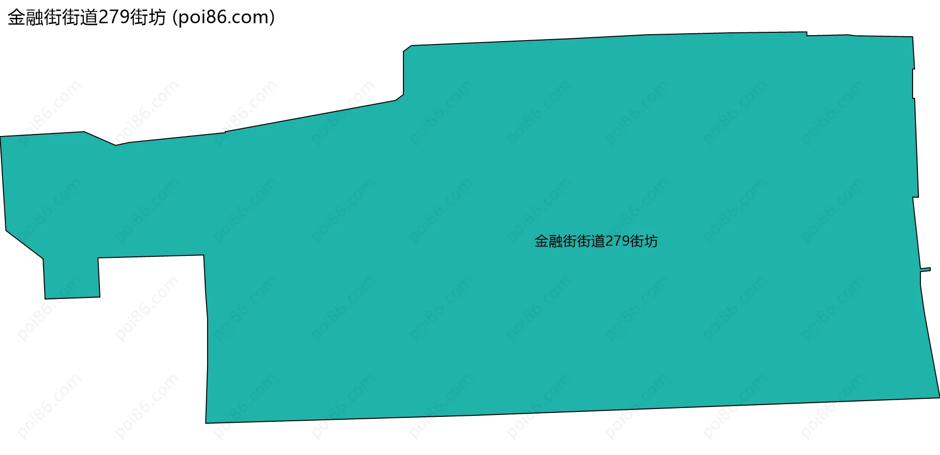 金融街街道279街坊边界地图