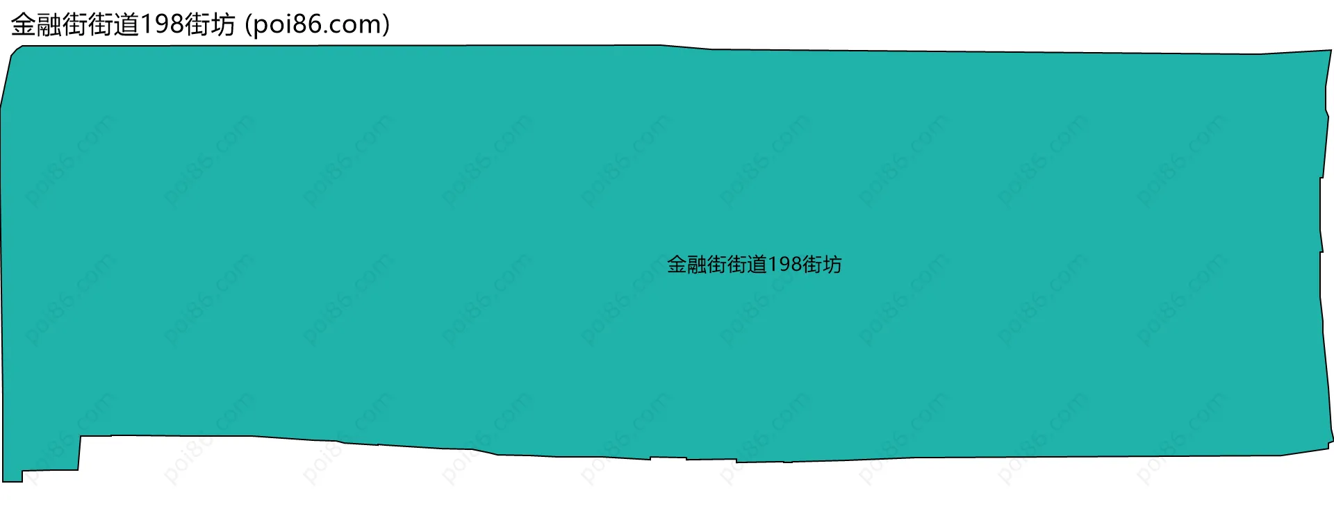 金融街街道198街坊边界地图