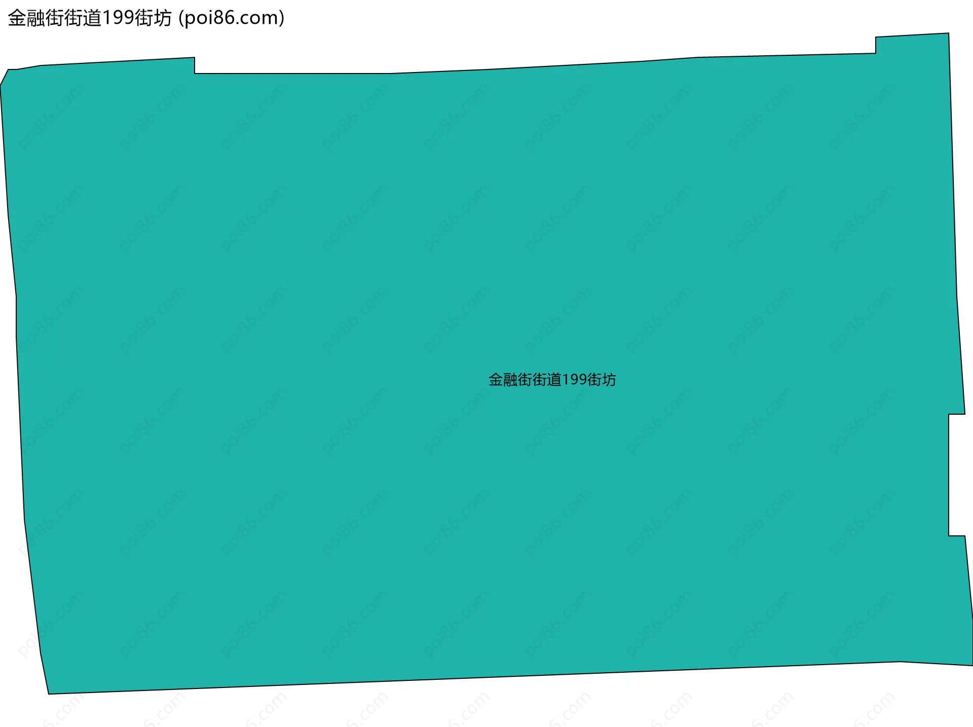 金融街街道199街坊边界地图