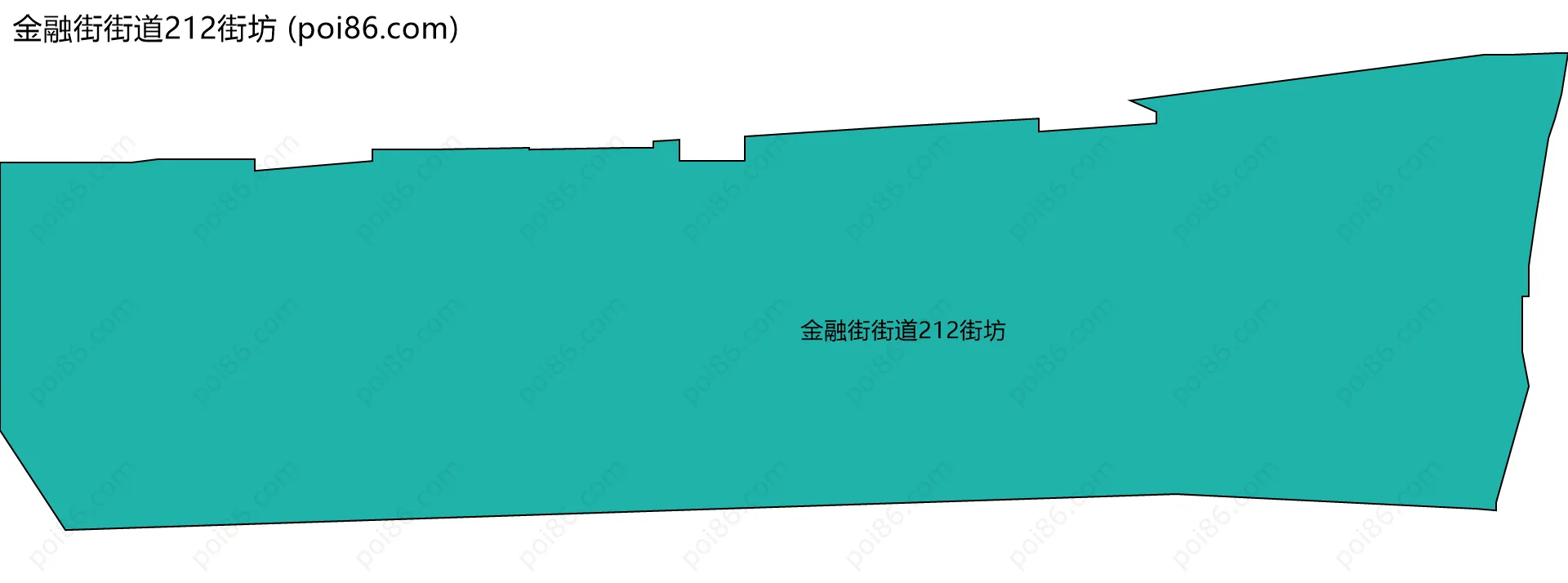 金融街街道212街坊边界地图