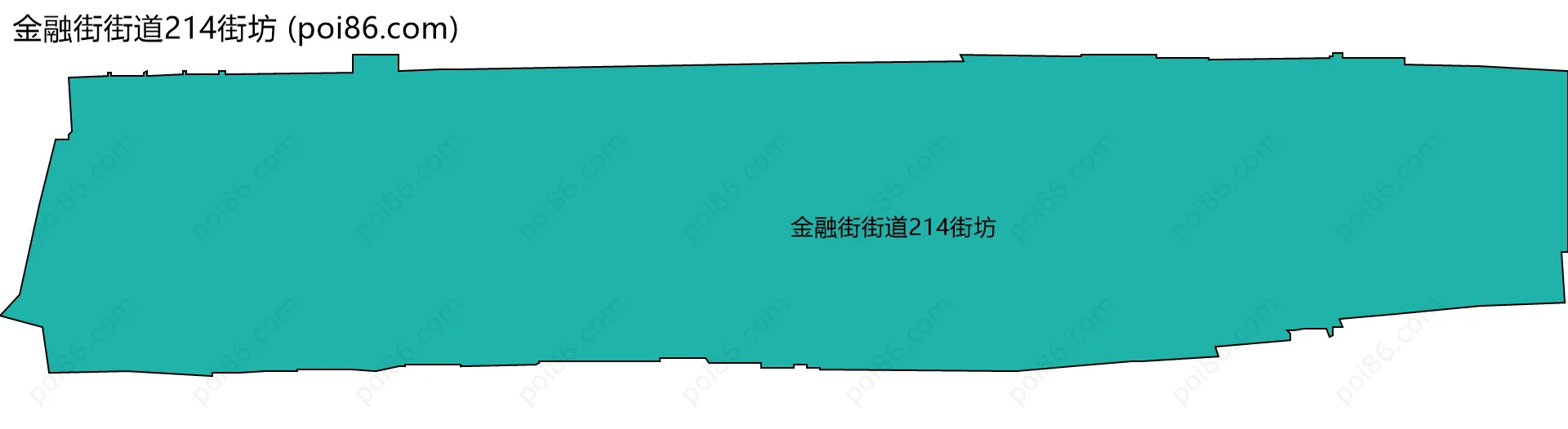金融街街道214街坊边界地图