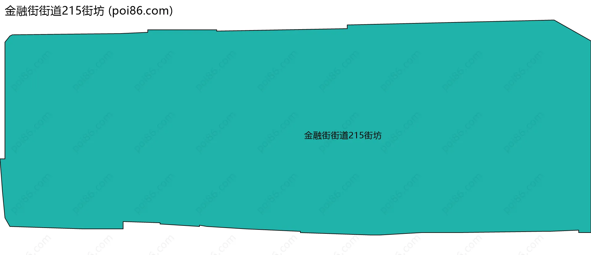 金融街街道215街坊边界地图