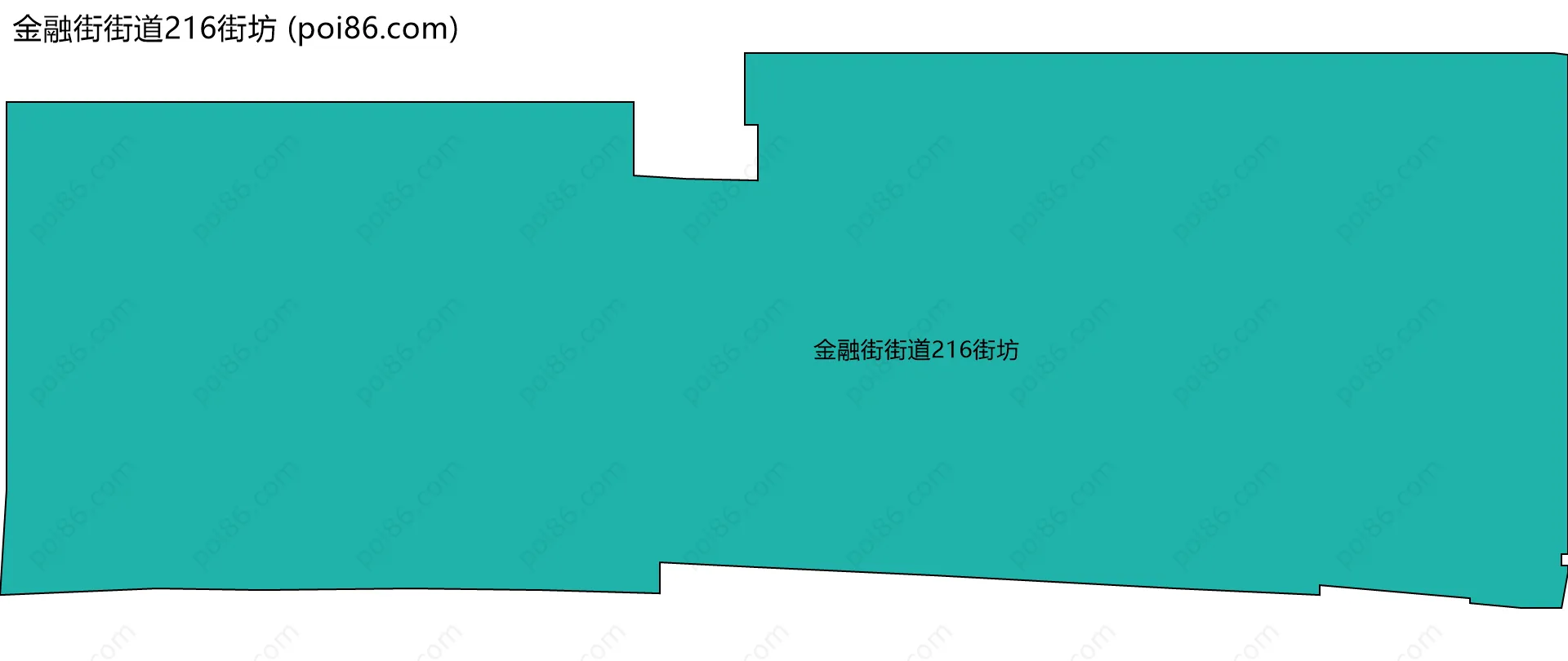 金融街街道216街坊边界地图