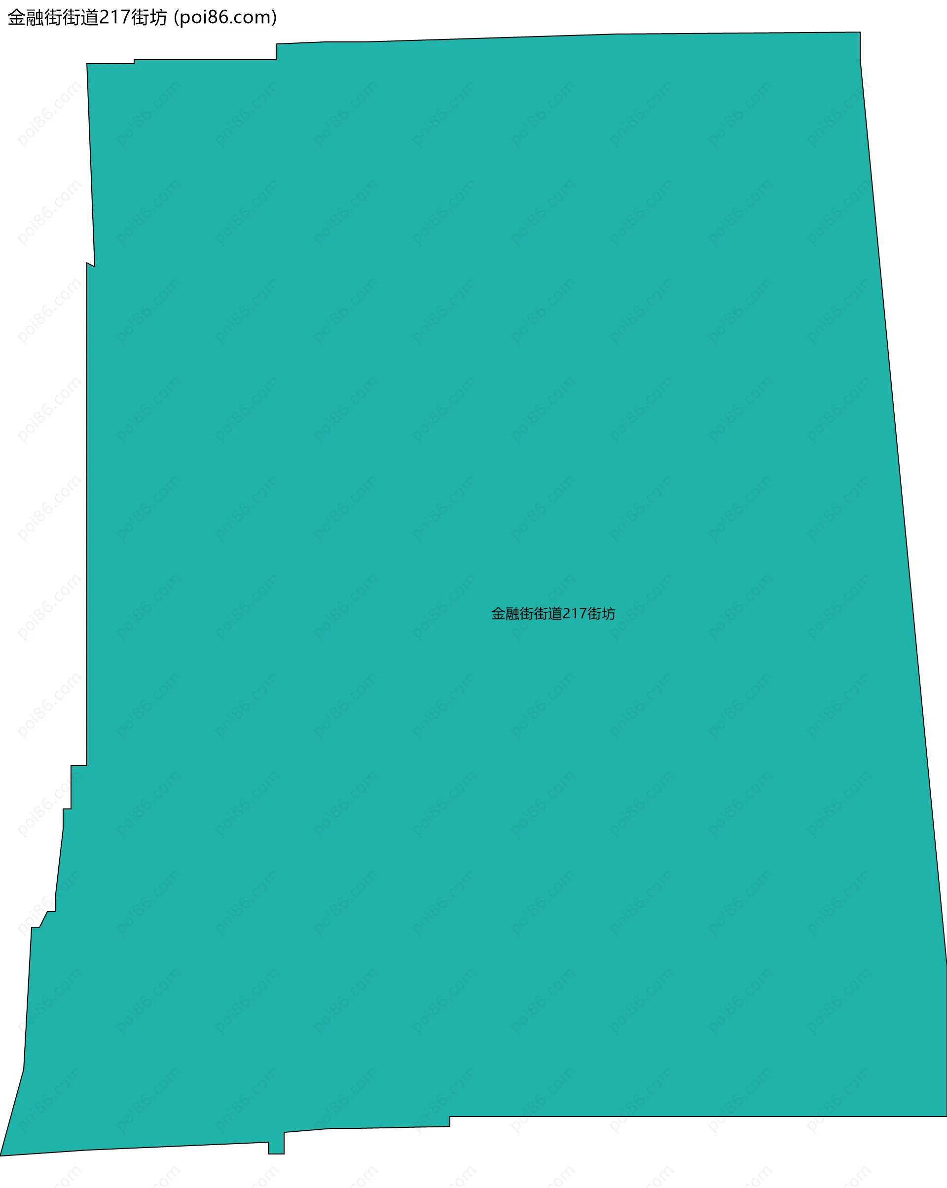 金融街街道217街坊边界地图