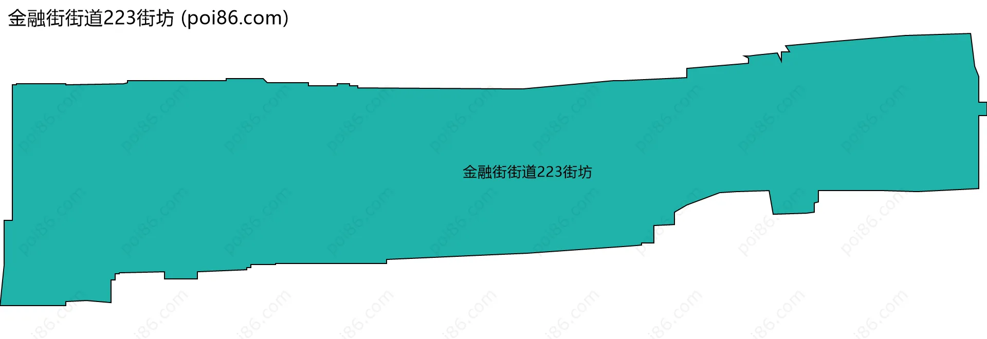 金融街街道223街坊边界地图