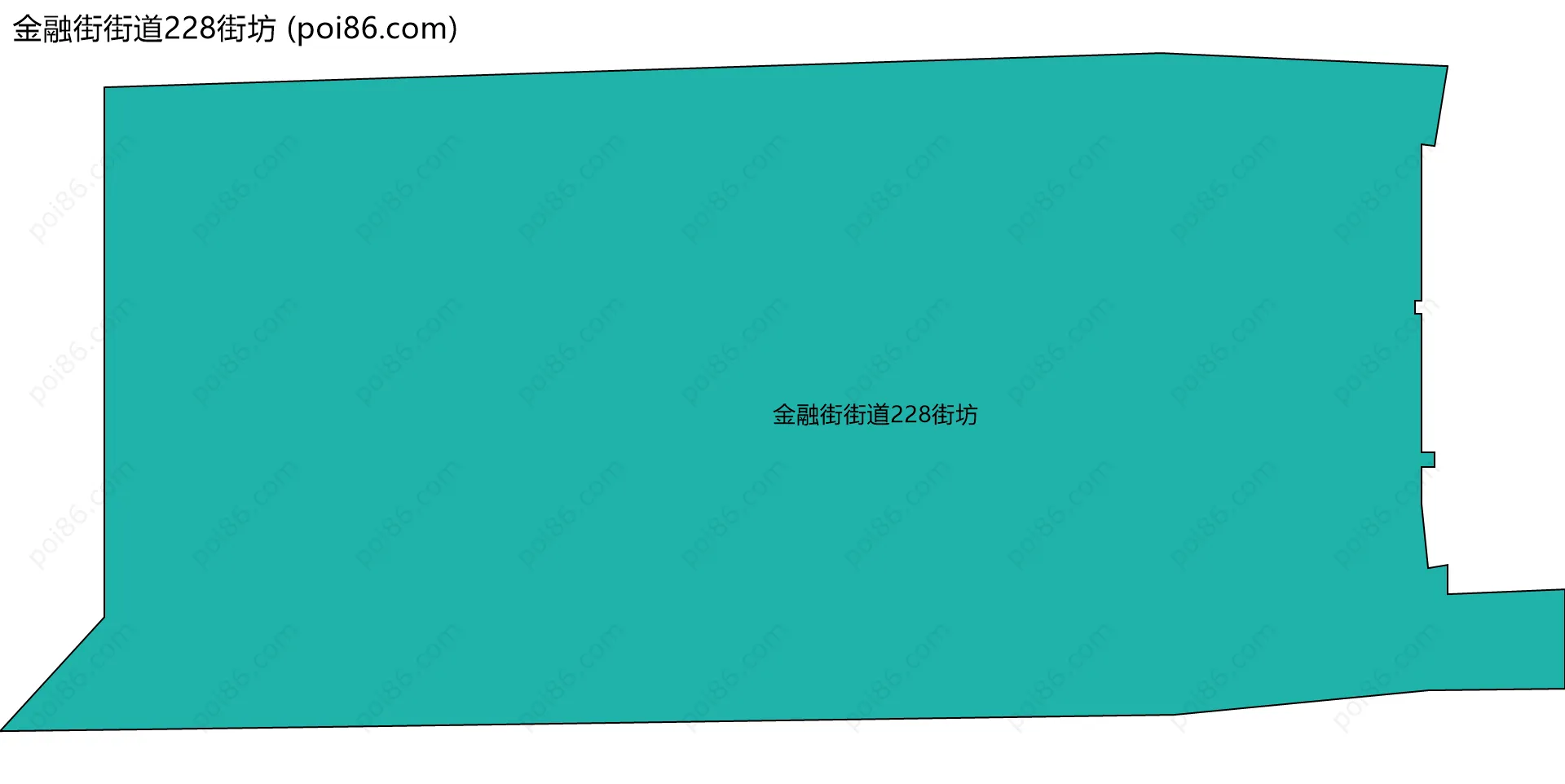 金融街街道228街坊边界地图