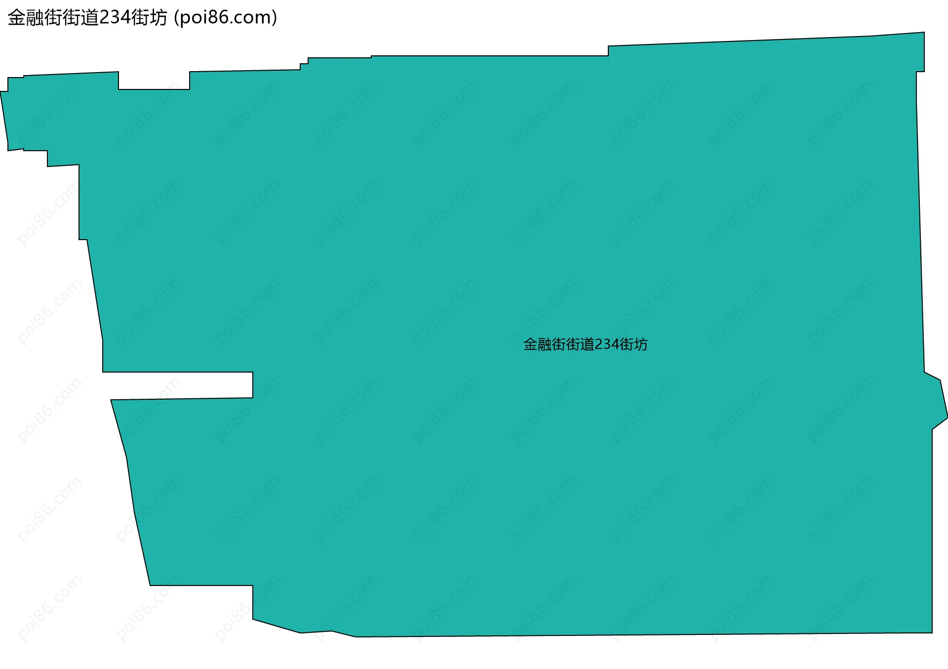 金融街街道234街坊边界地图