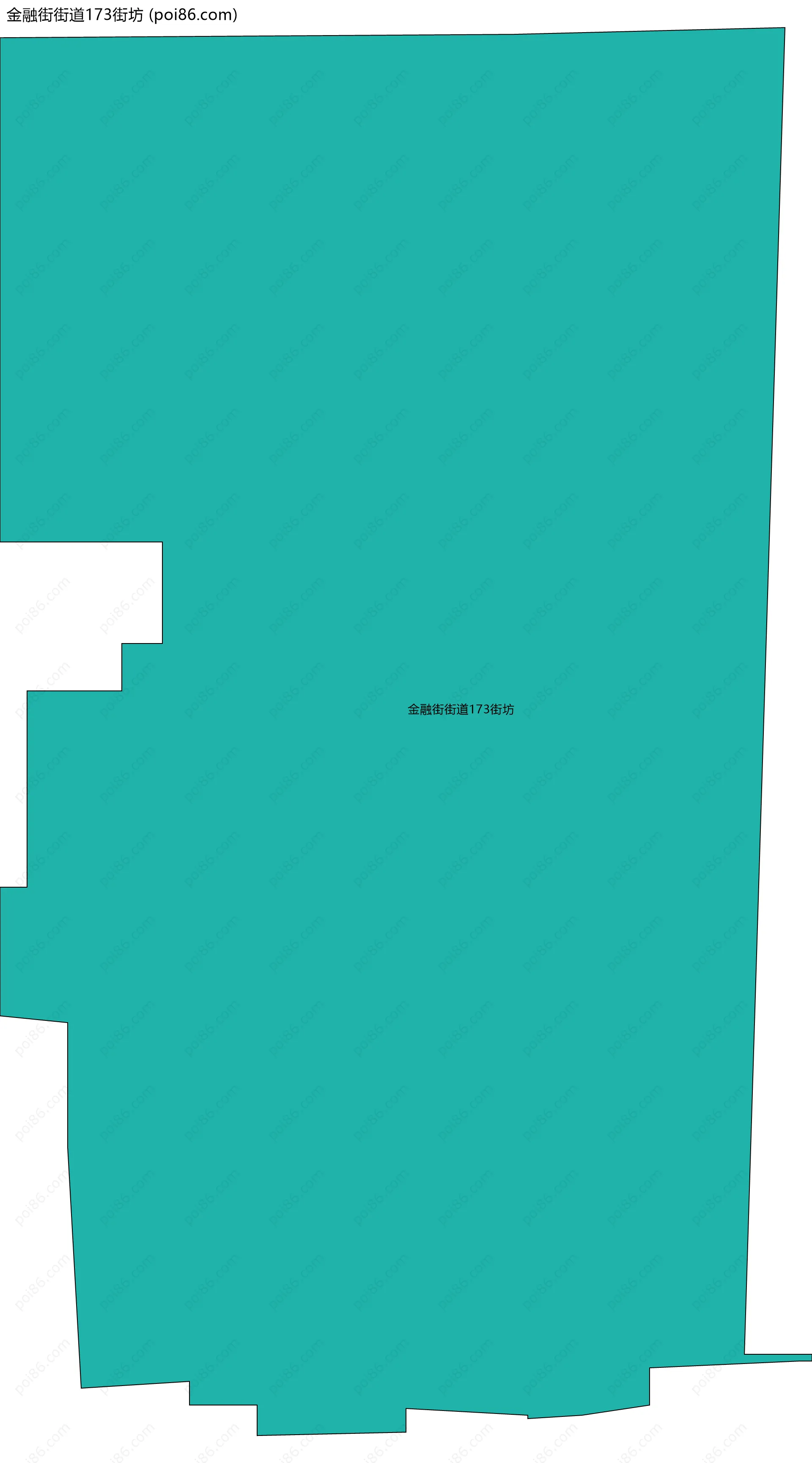 金融街街道173街坊边界地图