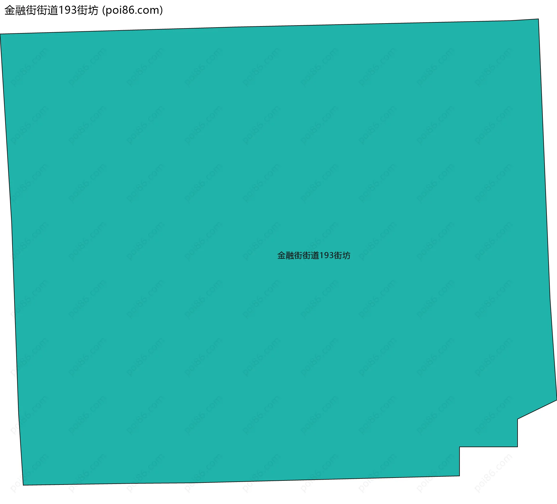 金融街街道193街坊边界地图