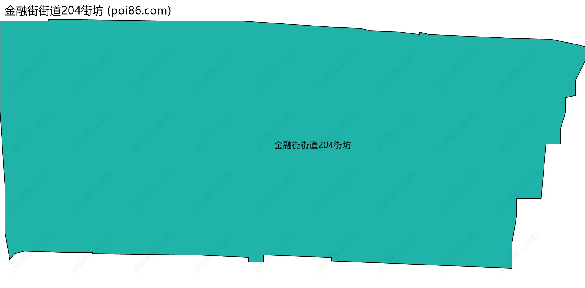 金融街街道204街坊边界地图