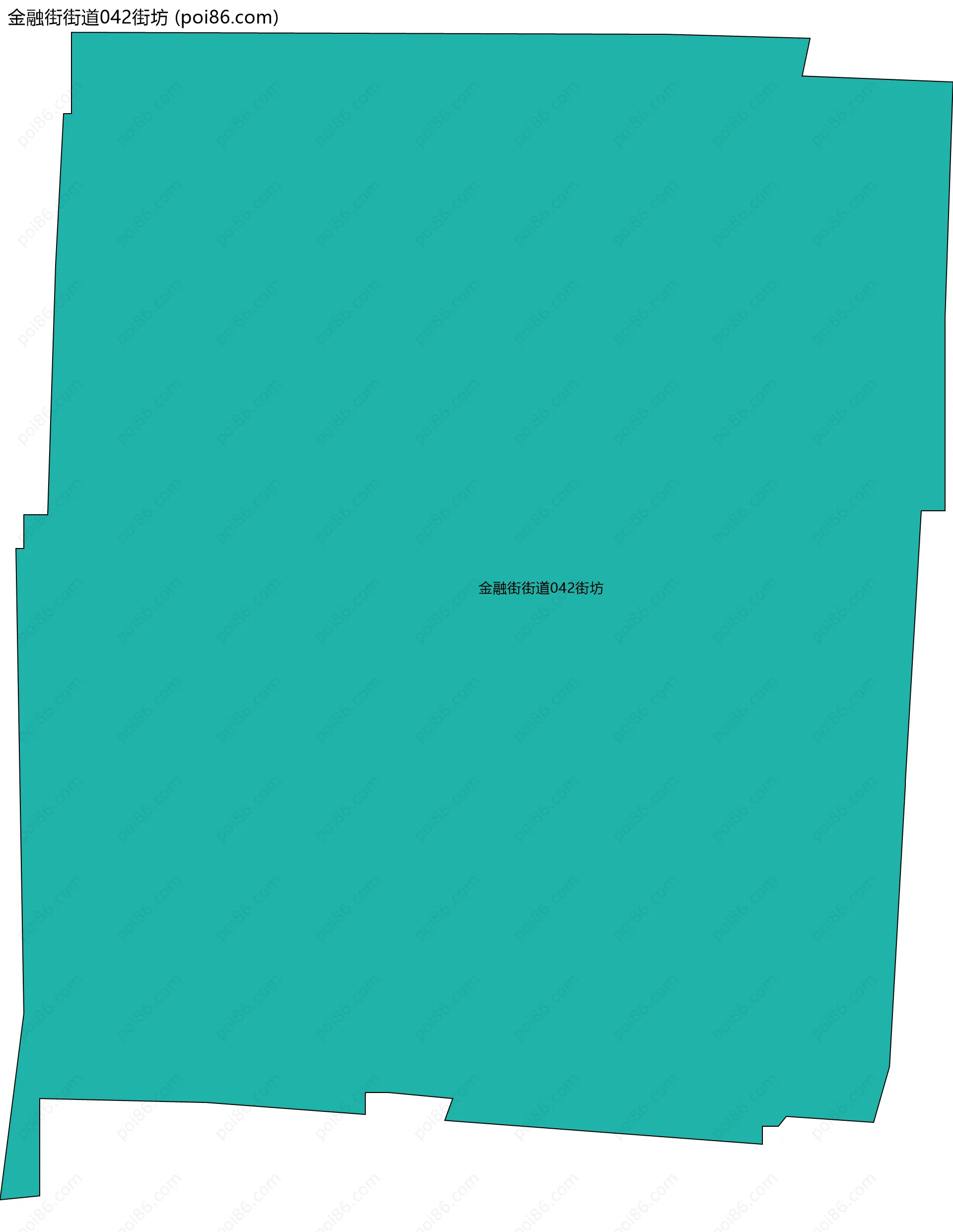 金融街街道042街坊边界地图