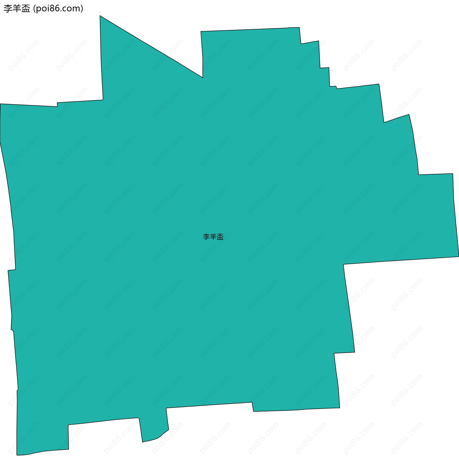 李羊盃边界地图