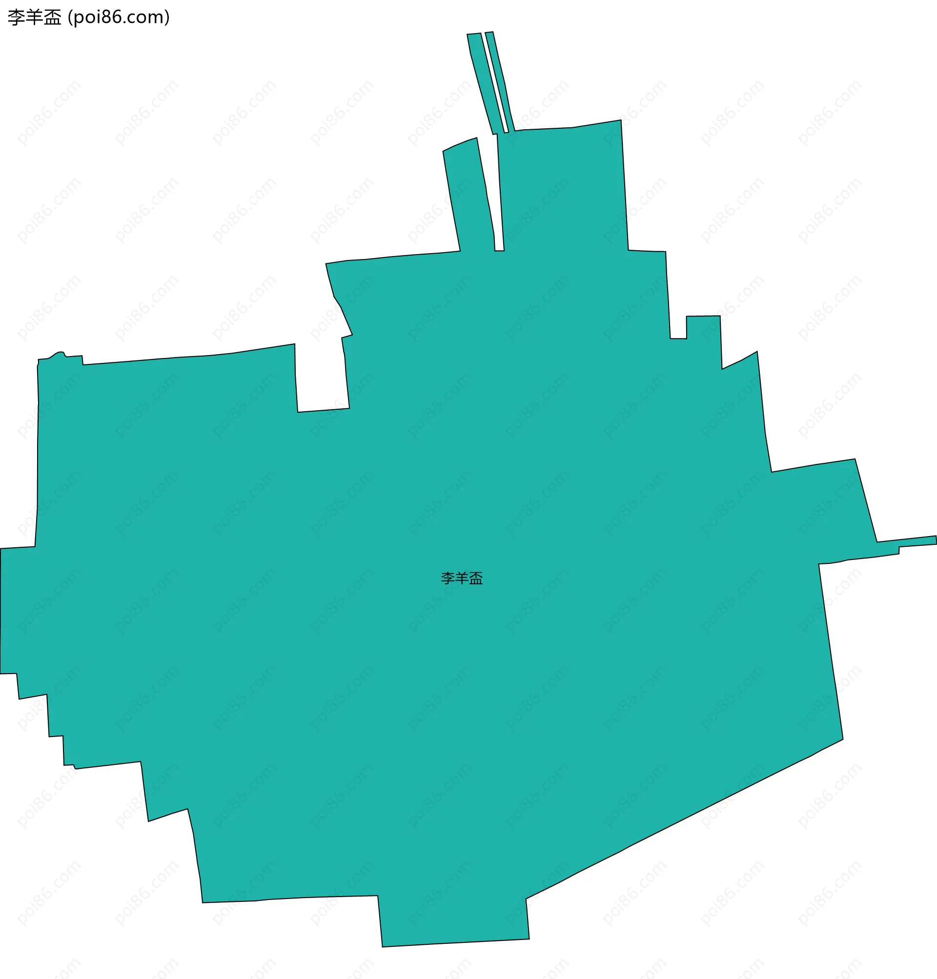 李羊盃边界地图