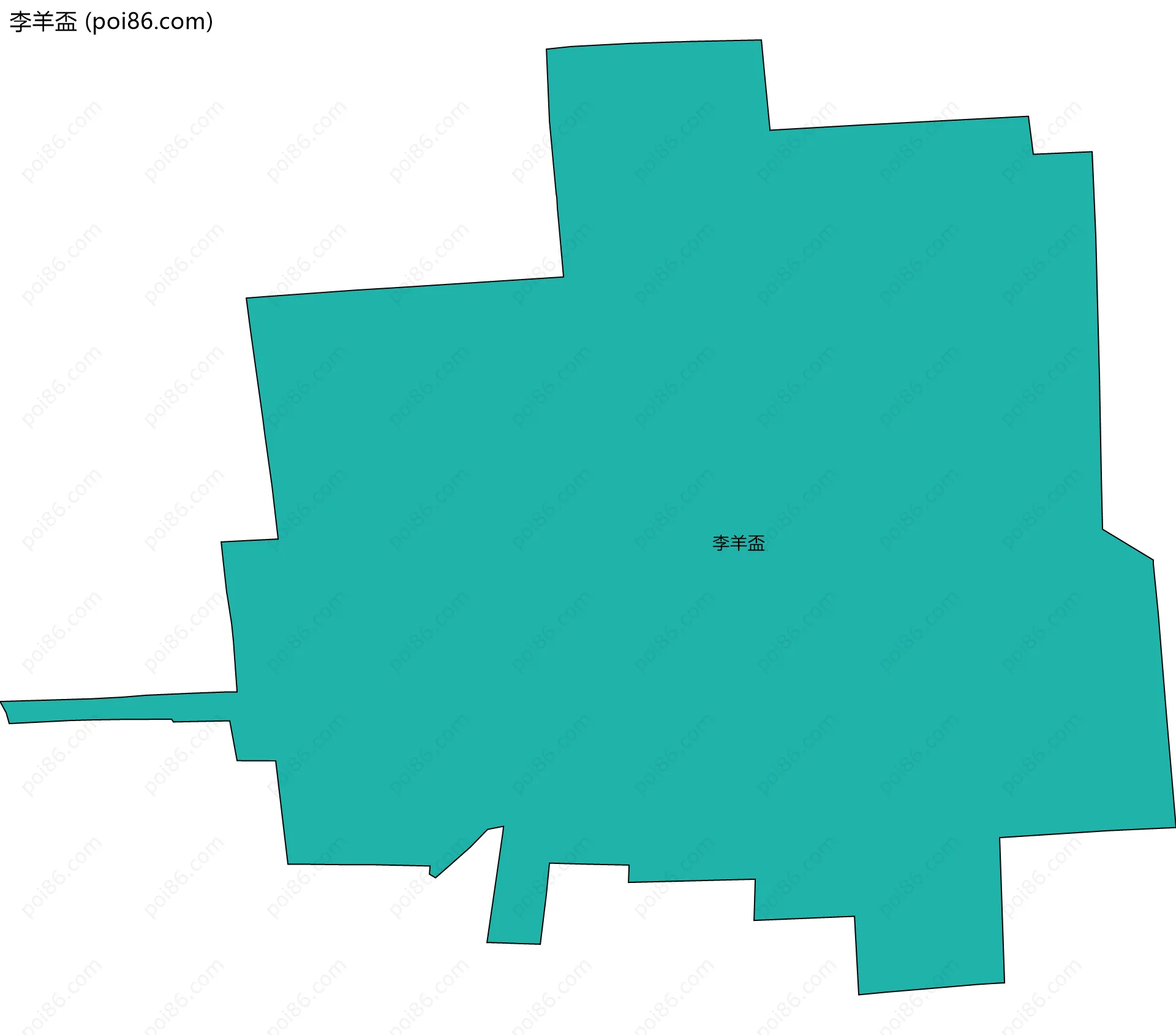 李羊盃边界地图