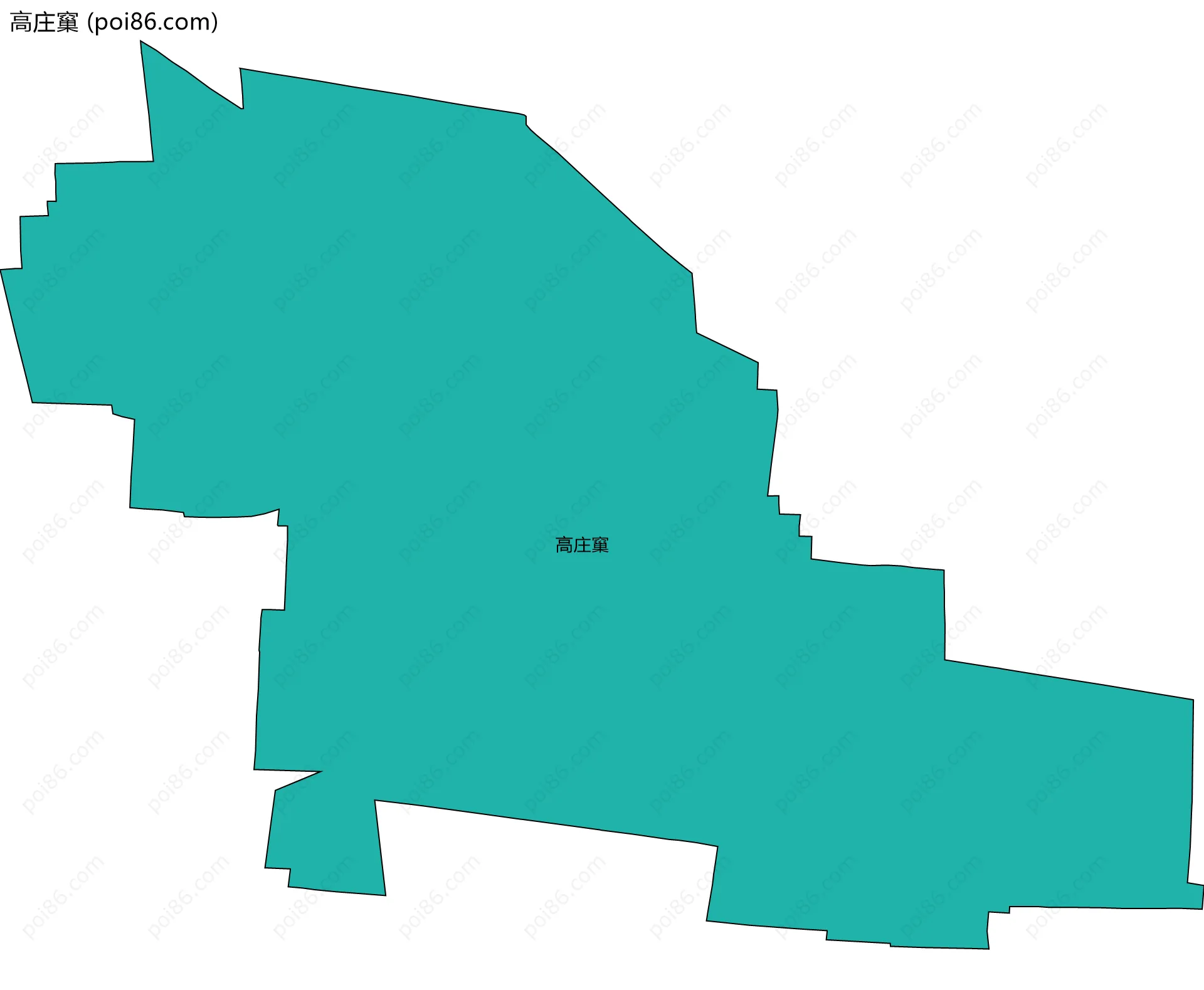 高庄窼边界地图