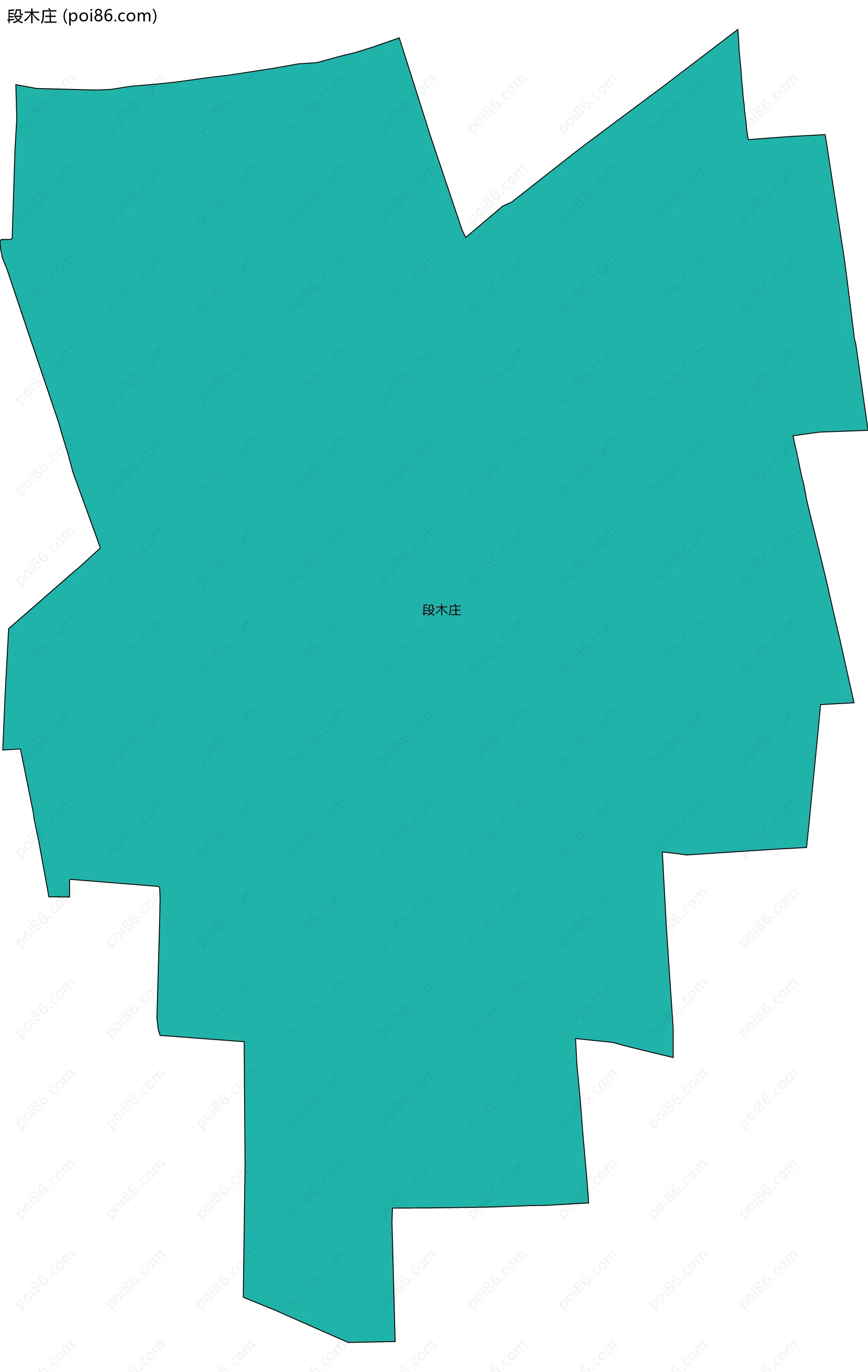 段木庄边界地图