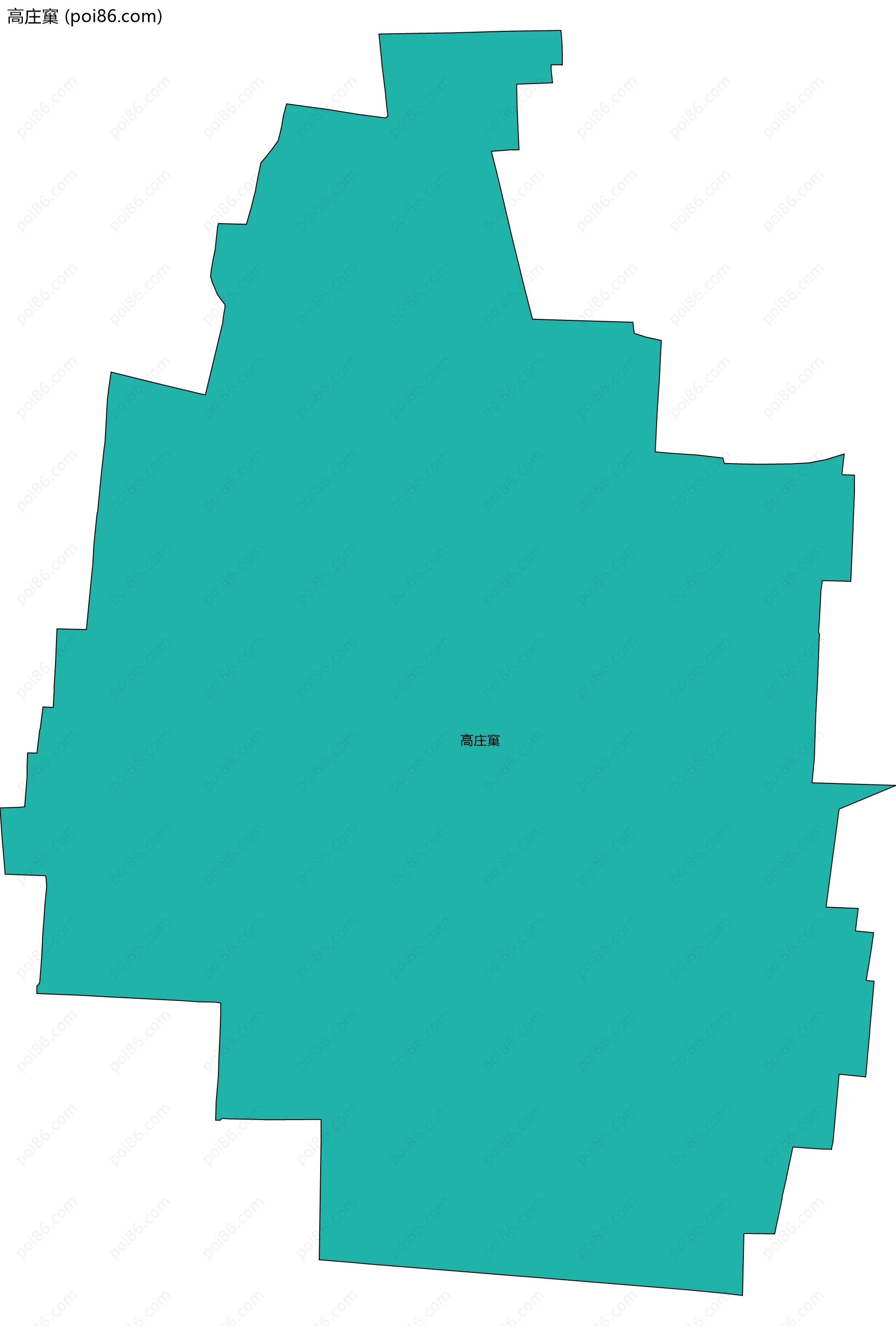 高庄窼边界地图